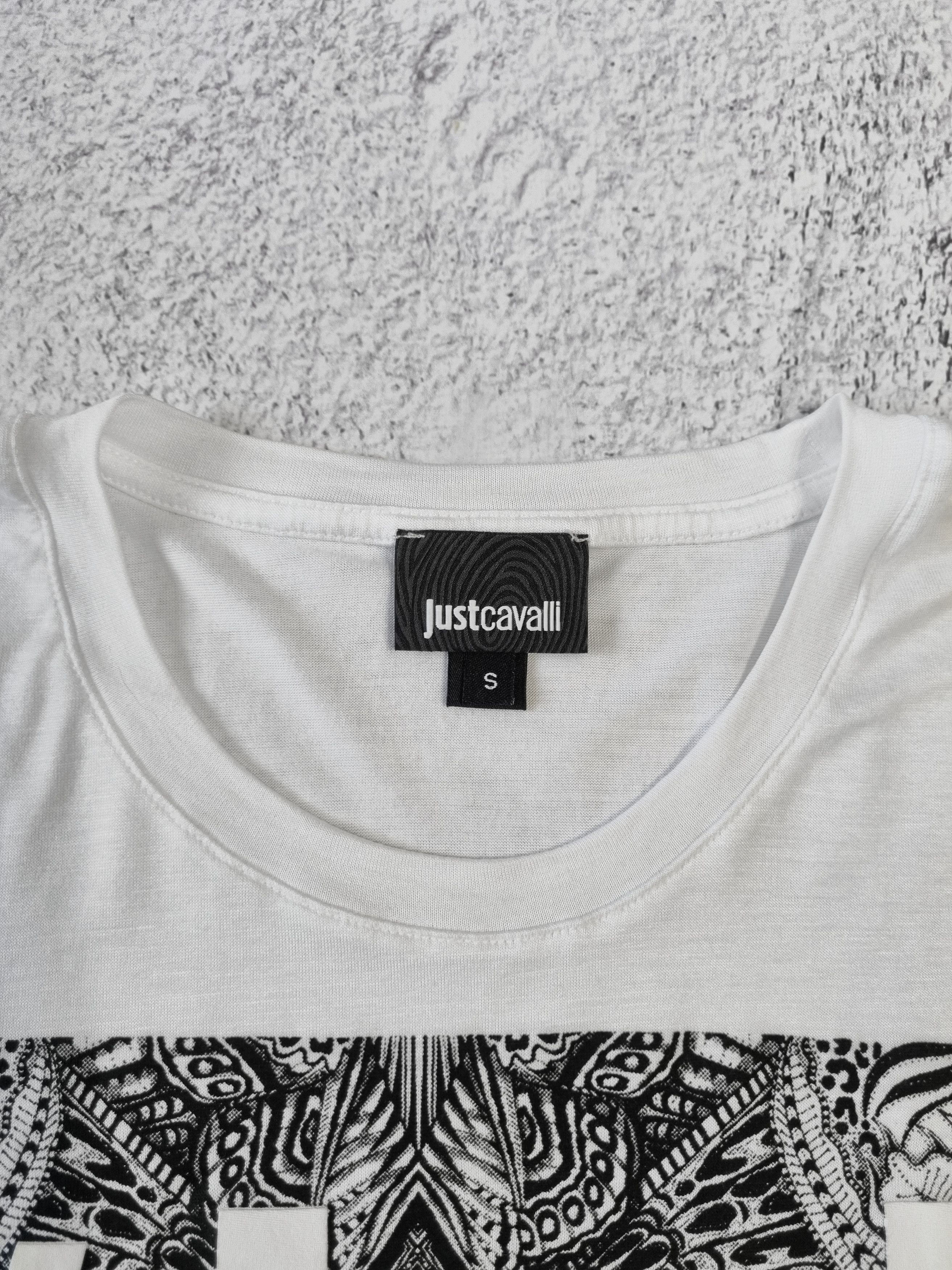 Just Cavalli × Roberto Cavalli × Vintage Just Cavalli Abstract Logo T-Shirt Size S / US 4 / IT 40 - 5 Thumbnail