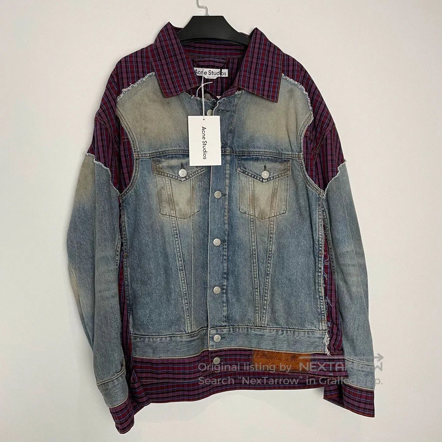 Acne Studios Acne Studios FW23 Denim Plaid Jacket. Size US L / EU 52-54 / 3 - 1 Thumbnail