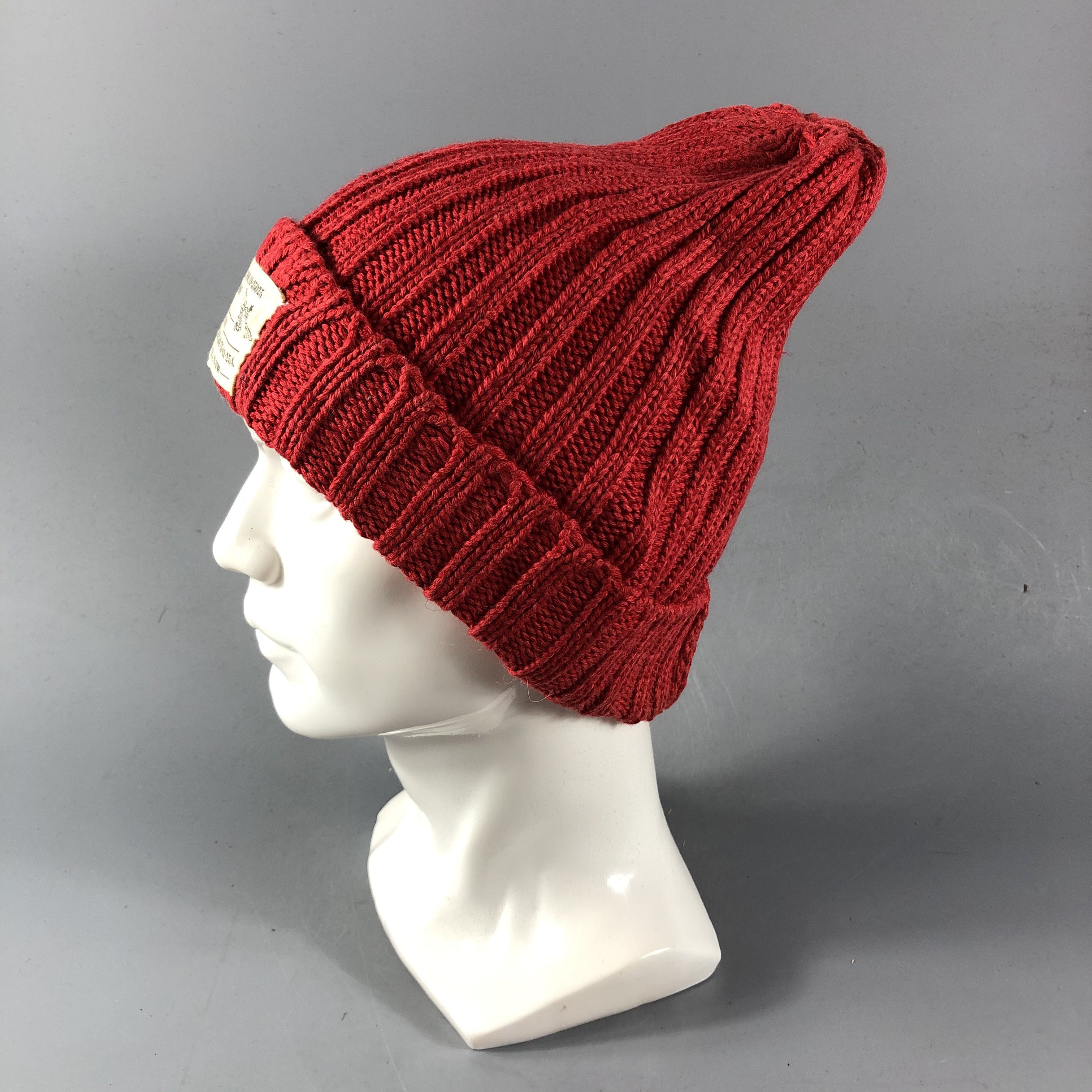 Vintage US Naval Knit Cotton Beanie Snowcap Snow Hat B635 Size ONE SIZE - 2 Thumbnail