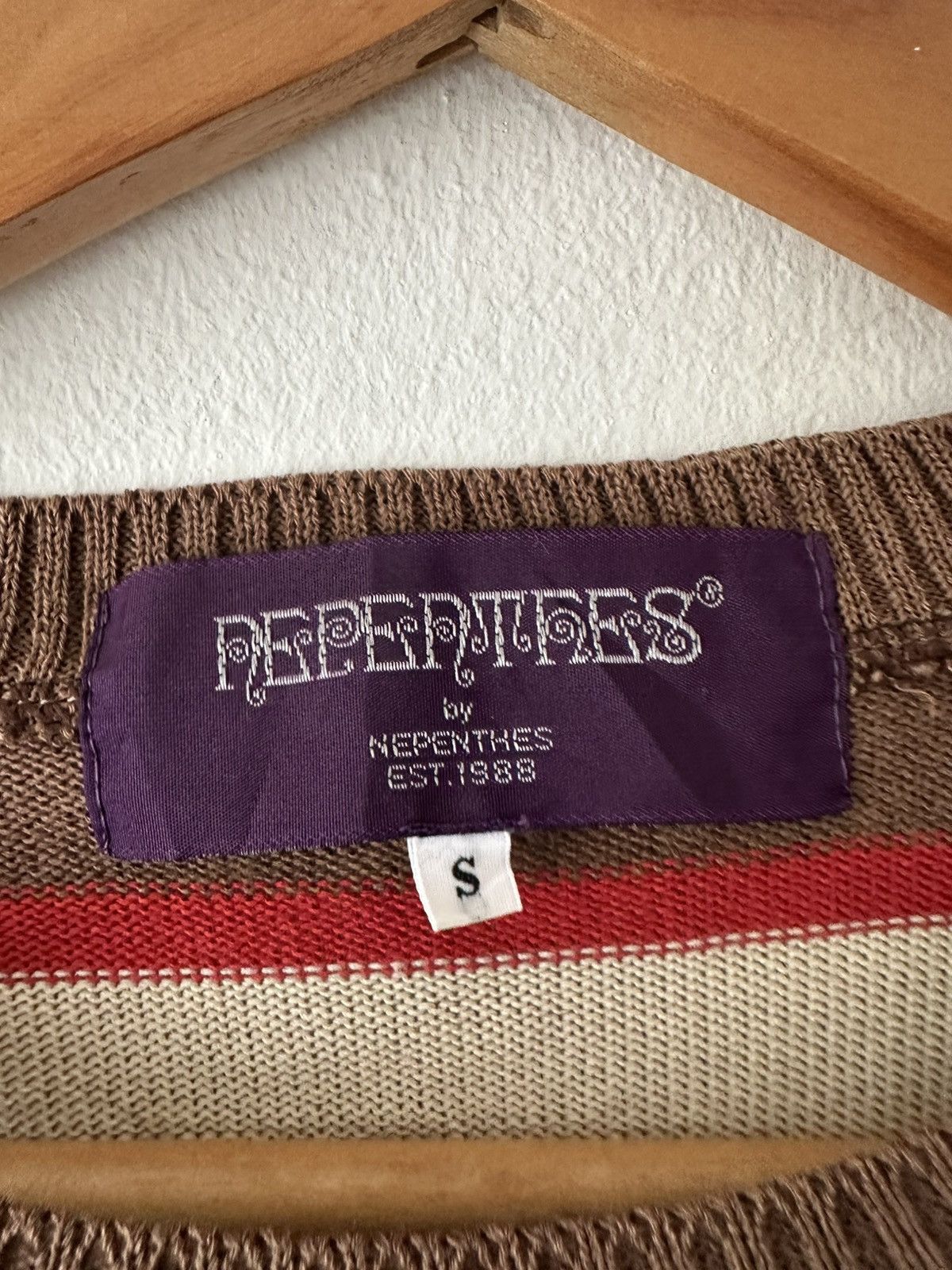 Nepenthes Nepenthes Stripe Knit Short Sleeve Size US S / EU 44-46 / 1 - 5 Thumbnail