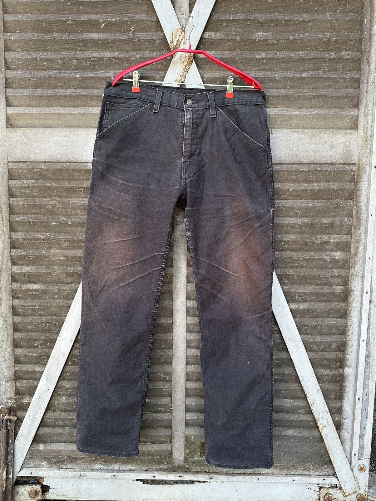 Levi's 👹Vintage Sun Faded Levi’s Carpenter Baggy Jeans Size US 34 / EU 50 - 11 Thumbnail