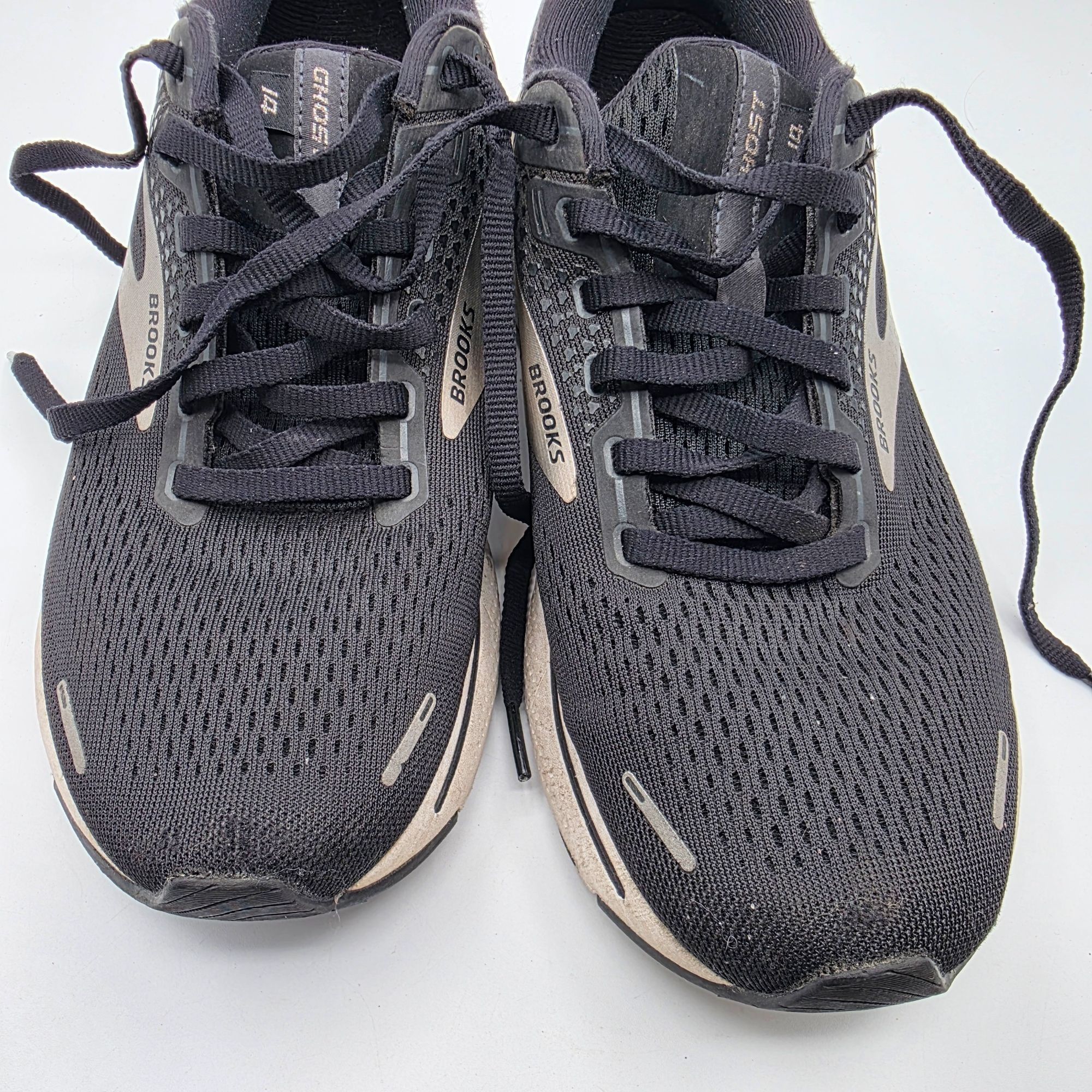 Brooks Brooks Ghost 14 Womens Size 10 Black White Athletic Shoes Ru Size US 10 / IT 40 - 10 Thumbnail