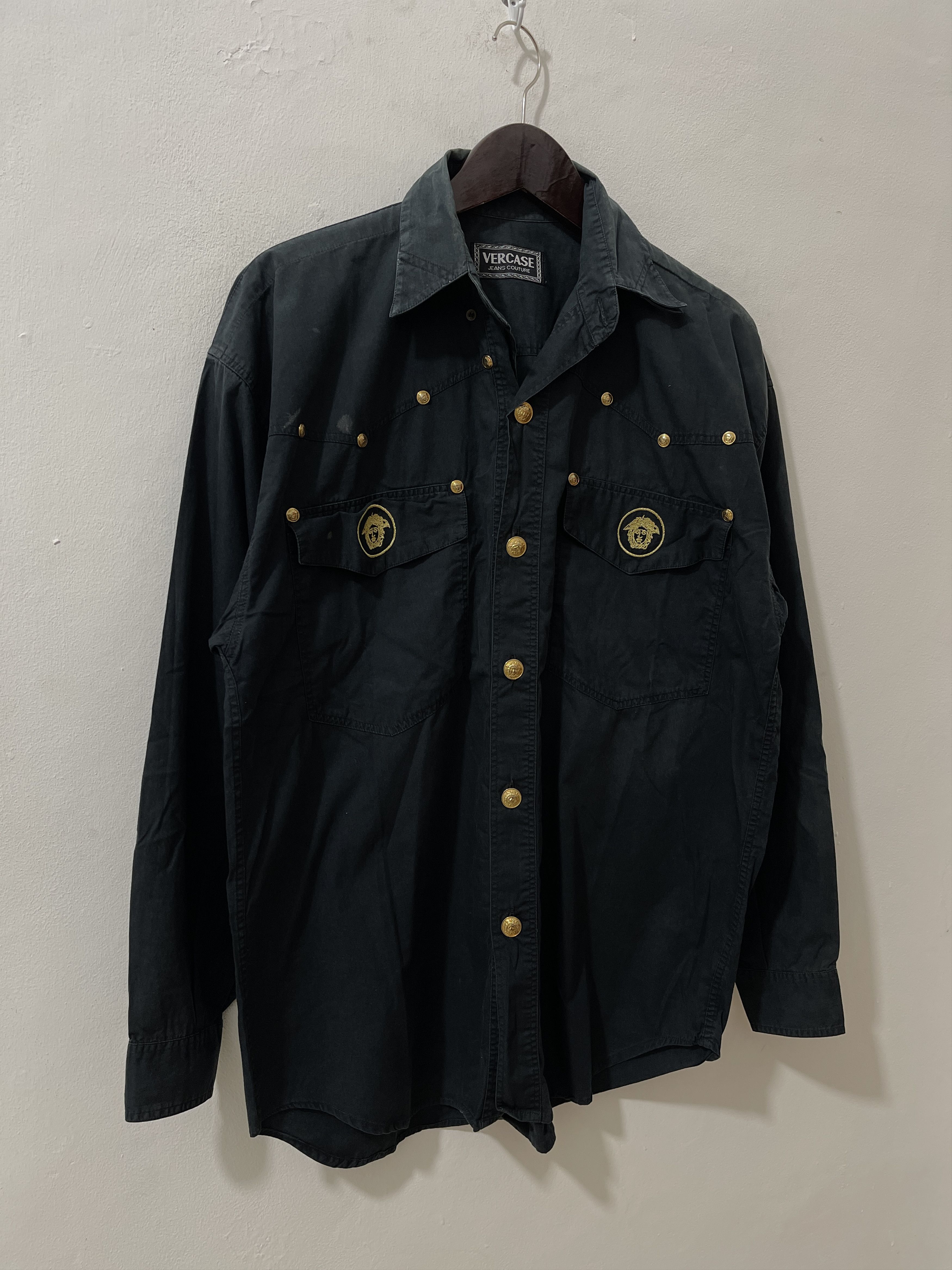 Vintage Versace Jeans Couture Archive Western Button Up Shirts Size US M / EU 48-50 / 2 - 3 Thumbnail