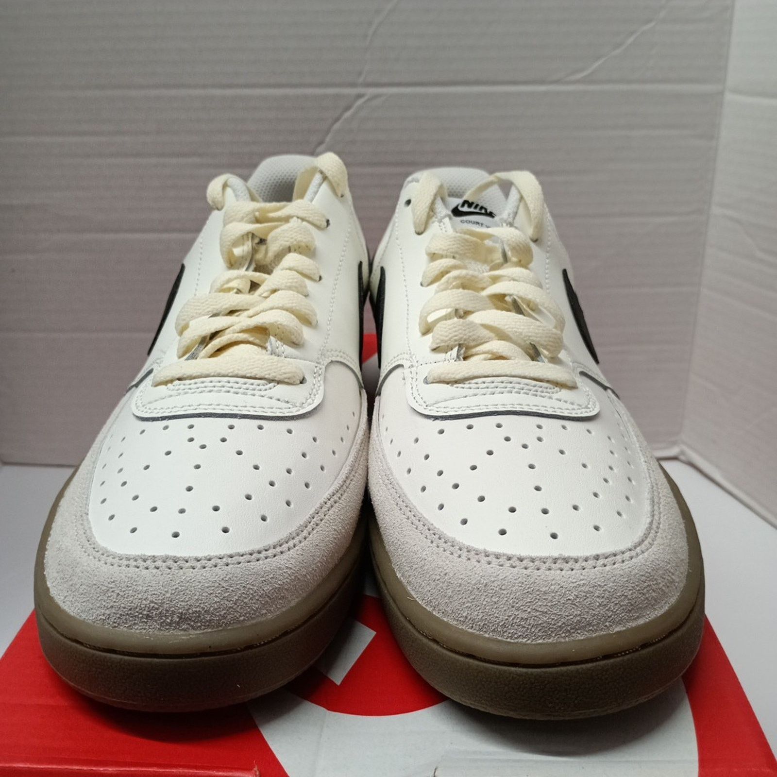 Nike Nike Court Vision Low White Sail Black Gum Men's Size 10.5 Size US 10.5 / EU 43-44 - 2 Thumbnail