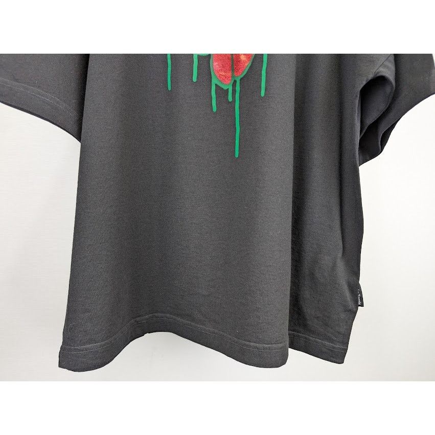 Palm Angels o1rshd1 Spray Heart Loose T-Shirt in Black / Fuchsia Size US S / EU 44-46 / 1 - 9 Thumbnail
