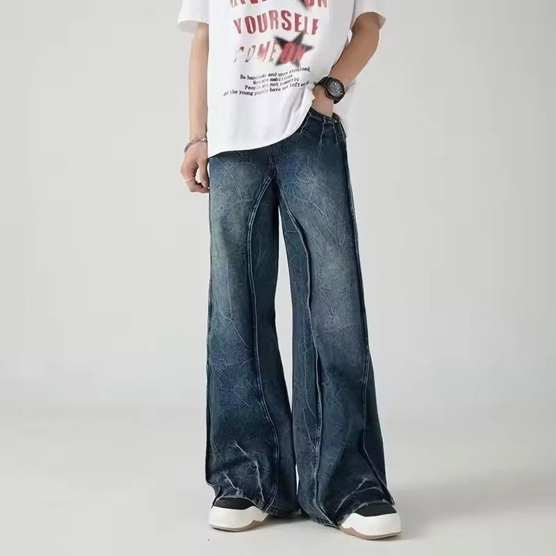 Japanese Brand × Vintage Y2K Washed Blue Stacked Jean Size US 33 - 2 Thumbnail