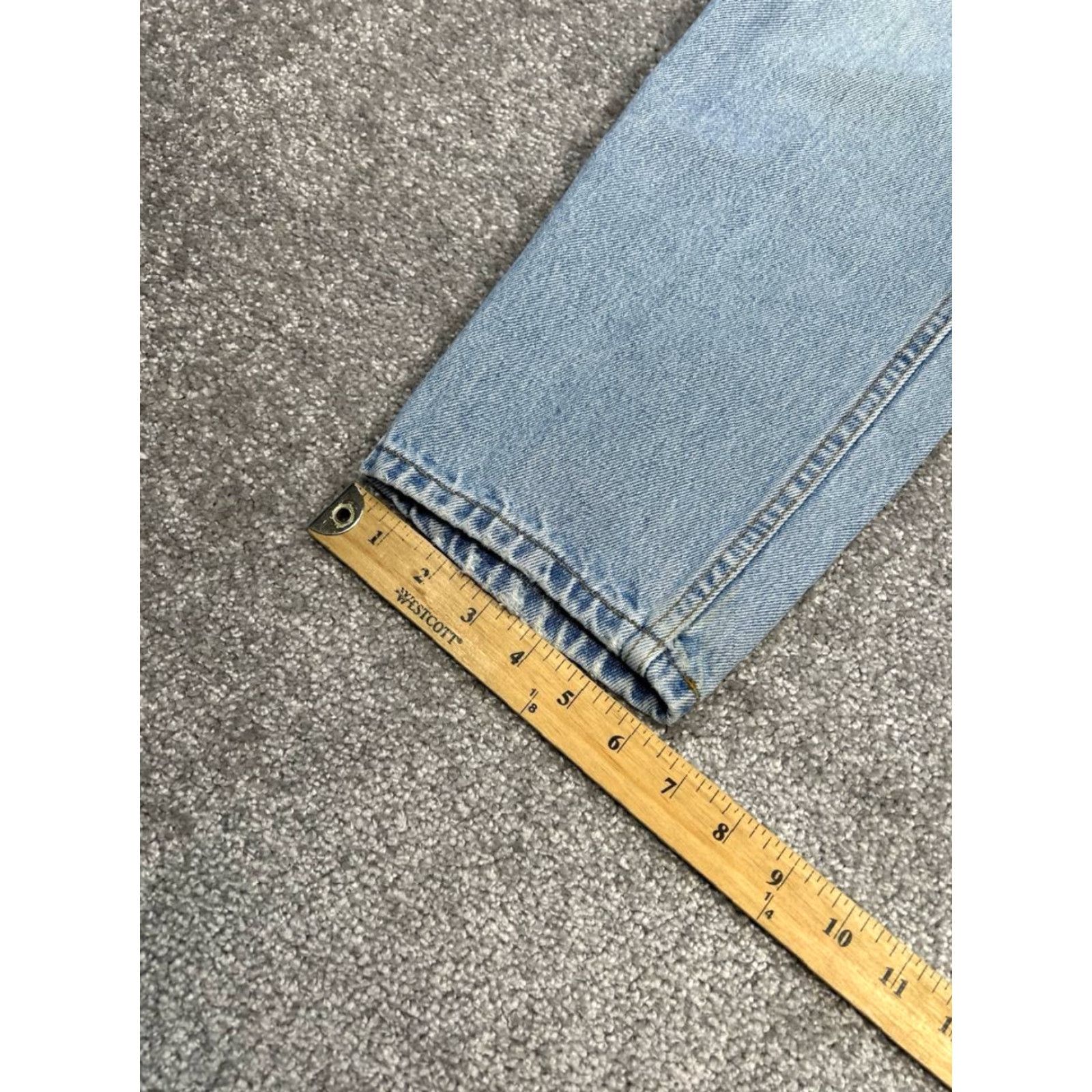 Levi's Levi's 550 Jeans Womens 14 Blue Denim 100% Cotton Relaxed Fit High Rise Tapered 30x29 Jeans Size 36" / US 14 / IT 50 - 6 Thumbnail