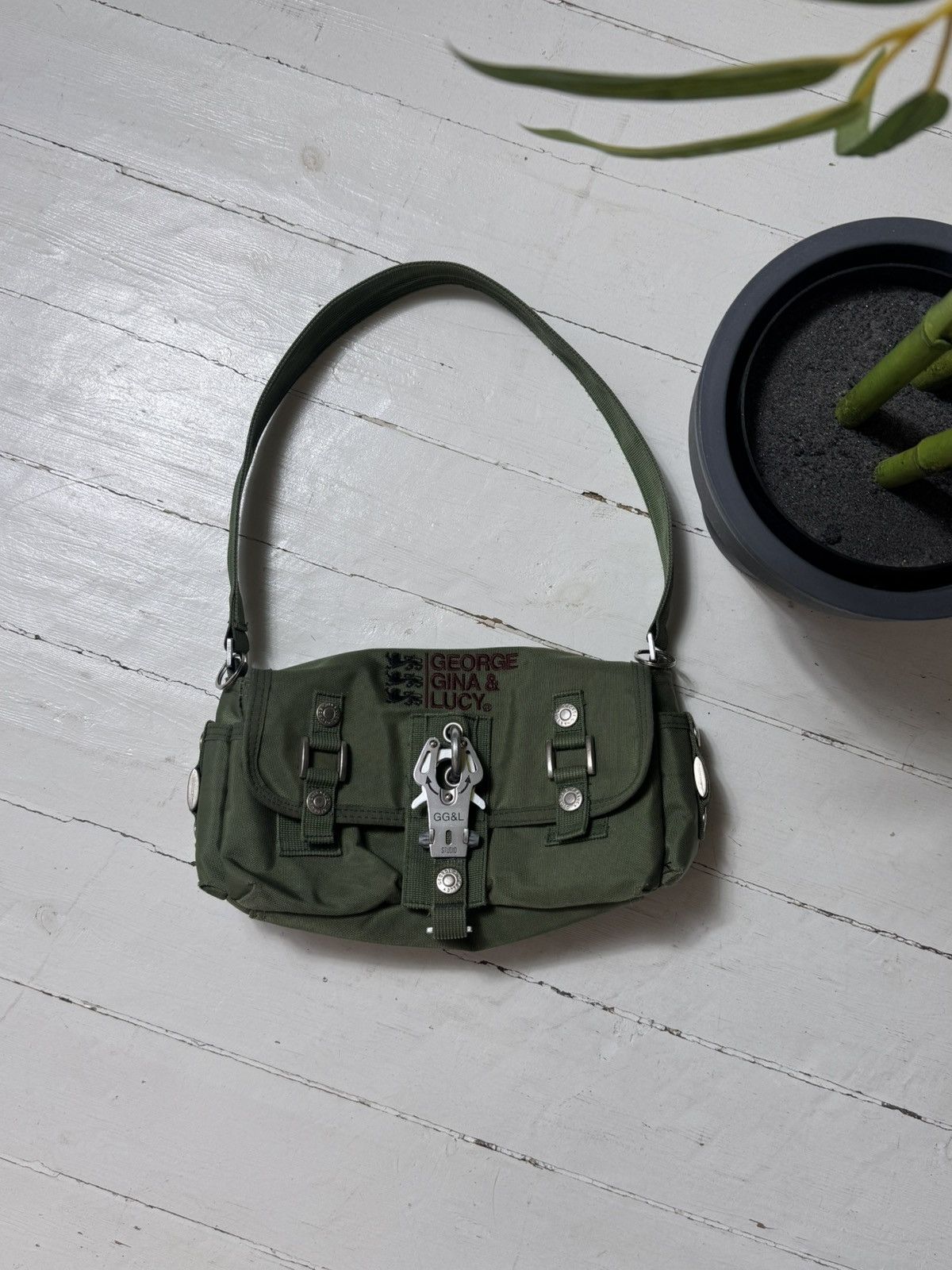 バッグ GG&L 2way Shoulder Bag Y2K Archive Green George Gina Lucy