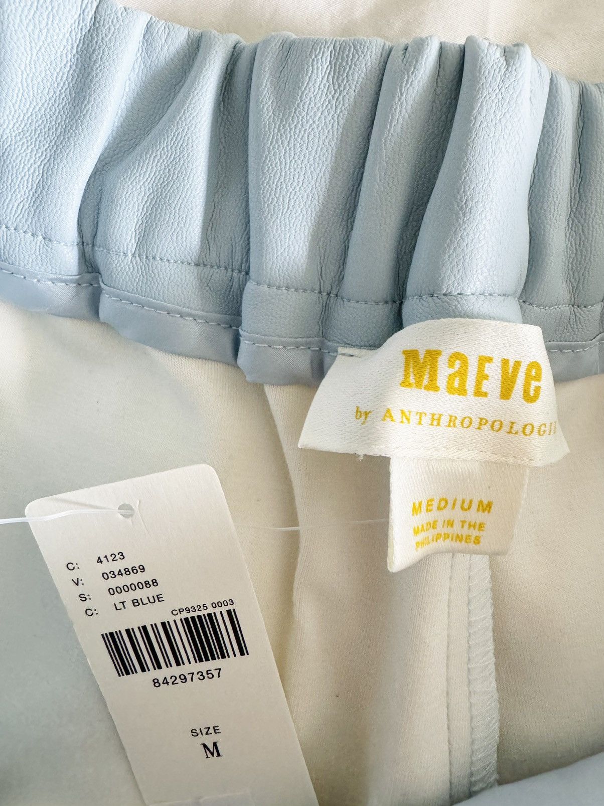 Anthropologie Anthropologie Maeve Faux Leather Cropped Pants, Size M/L Size 32" / US 10 / IT 46 - 11 Thumbnail