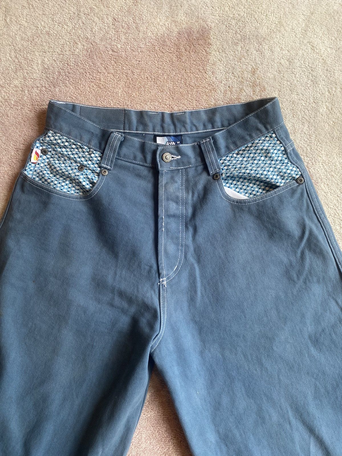 JNCO × Southpole × Vintage Crazy Rare Vintage 90s Kikwear Baggy Wide Leg Rave Jeans Size US 32 / EU 48 - 4 Thumbnail