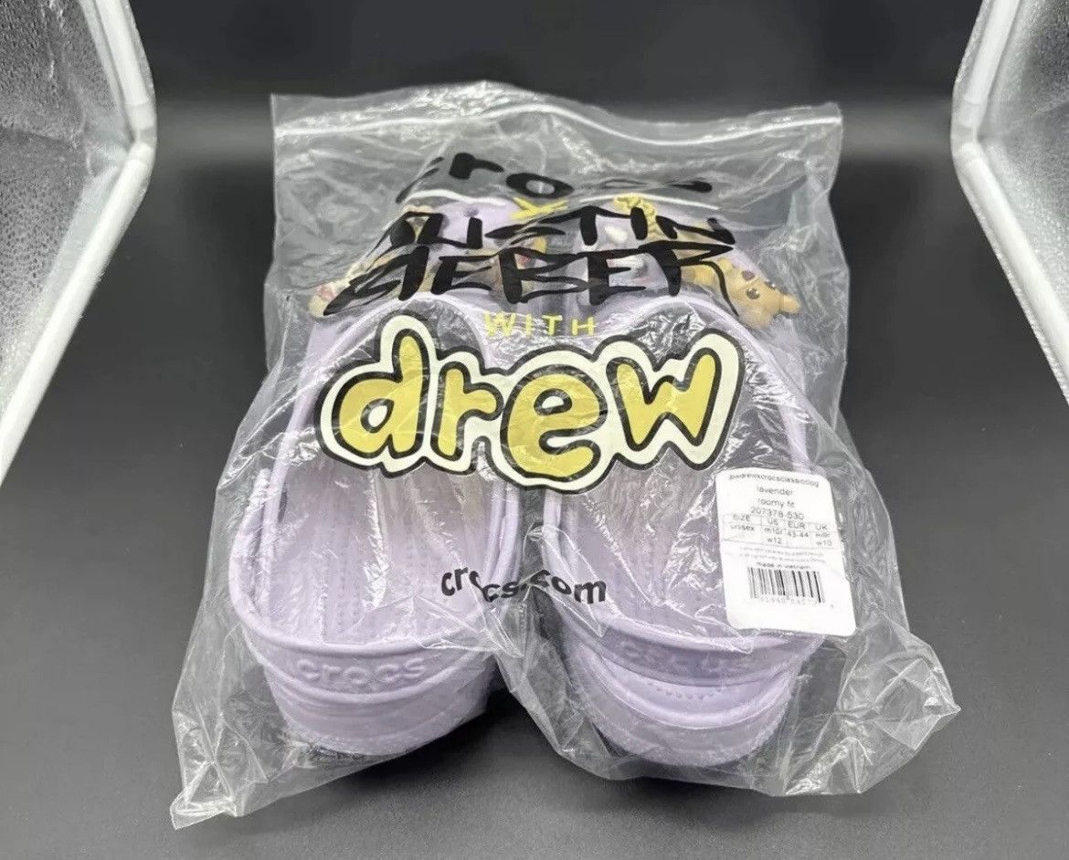 Crocs × Drew House Drew House - Crocs x Justin Bieber - Lavender Men Size 10 Size US 10 / EU 43 - 1 Thumbnail