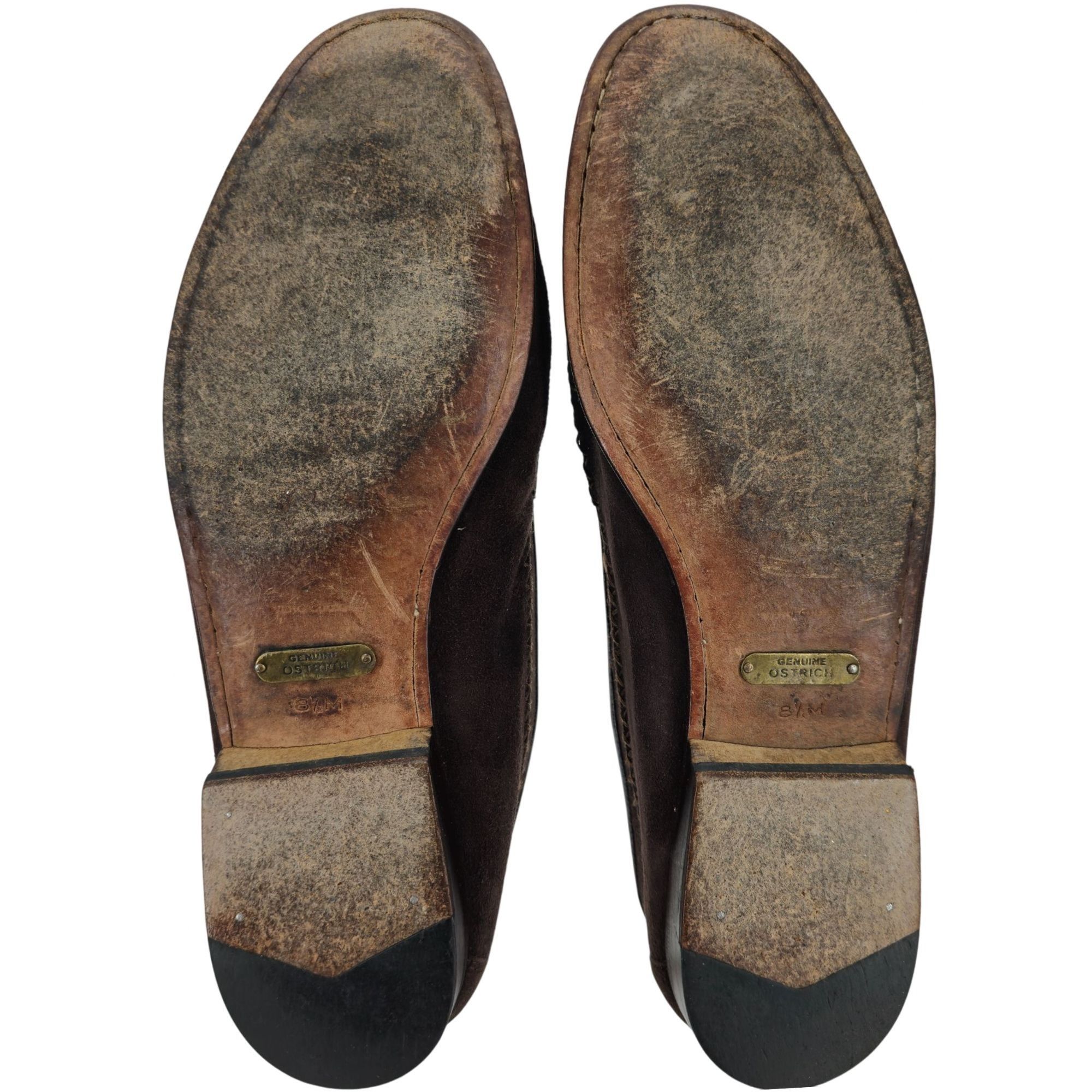 Mezlan Vintage Mezlan Exotic Ostrich Suede Dress Shoes Men's 8.5M Size US 8.5 / EU 41-42 - 3 Thumbnail