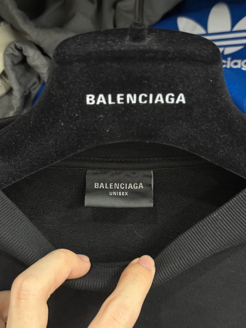 Balenciaga Balenciaga Letter Printed Casual Hooded Long Sleeve Sweats Size US S / EU 44-46 / 1 - 3 Thumbnail