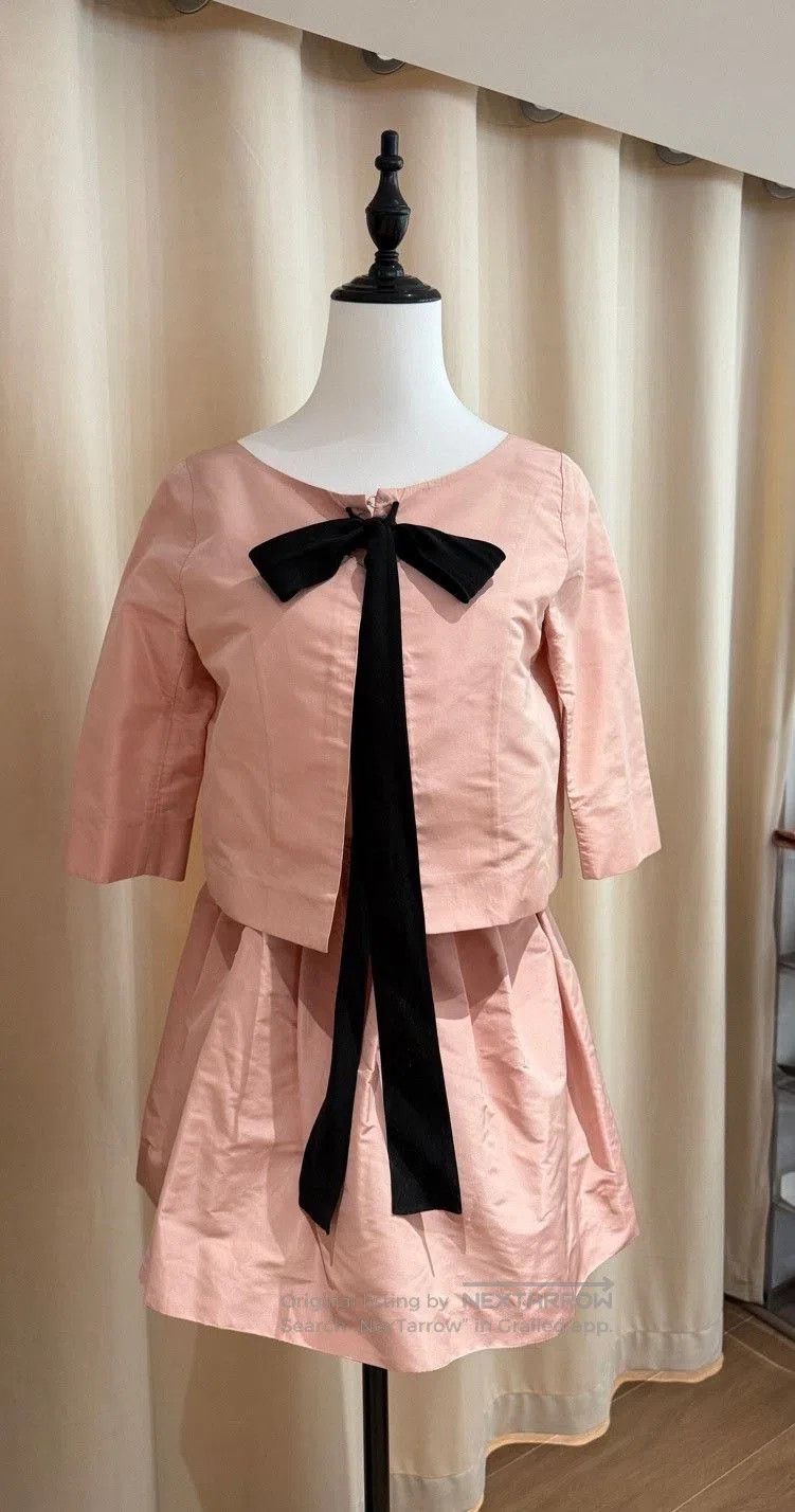 Miu Miu Miumiu Pink Cardigan & Skirt Set. Size XS / US 0-2 / IT 36-38 - 1 Thumbnail