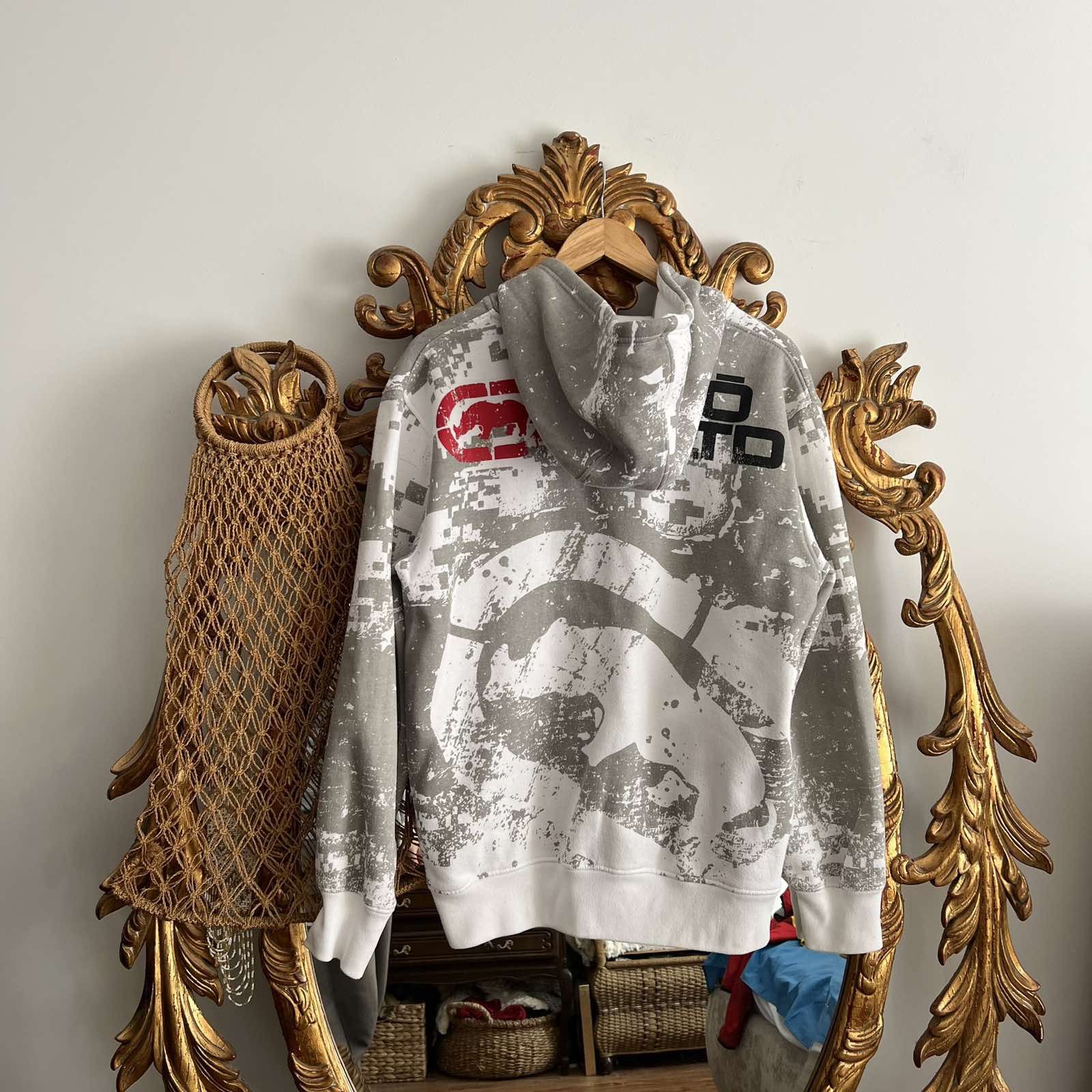 Ecko Unltd. × Vintage Vintage Ecko Unltd Zip Hoodie Y2K Big Logo Sz M Size US M / EU 48-50 / 2 - 2 Thumbnail