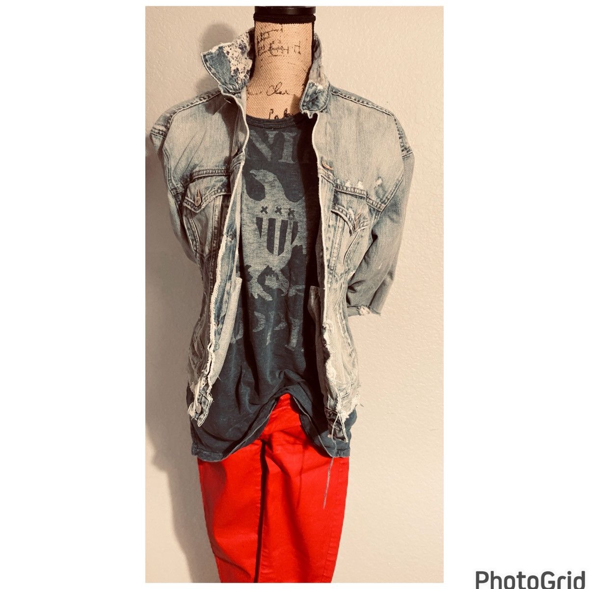 Denim & Supply Ralph Lauren RL Denim and Supply Distressed Denim Jacket. Rare! Size L / US 10 / IT 46 - 2 Thumbnail