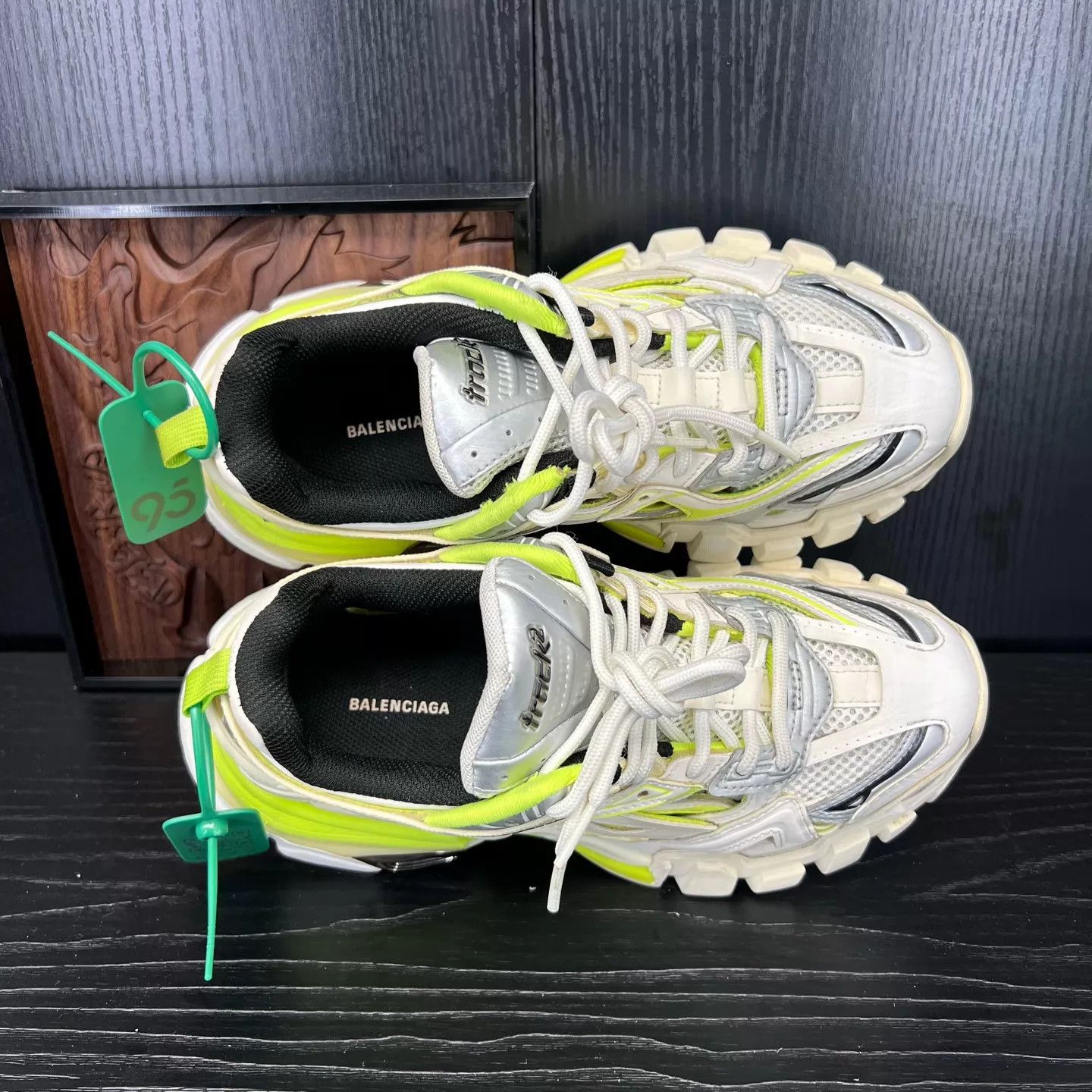 Balenciaga Balenciaga Track2 White & Yellow Women's Size 36 Size US 5.5 / IT 35.5 - 7 Thumbnail