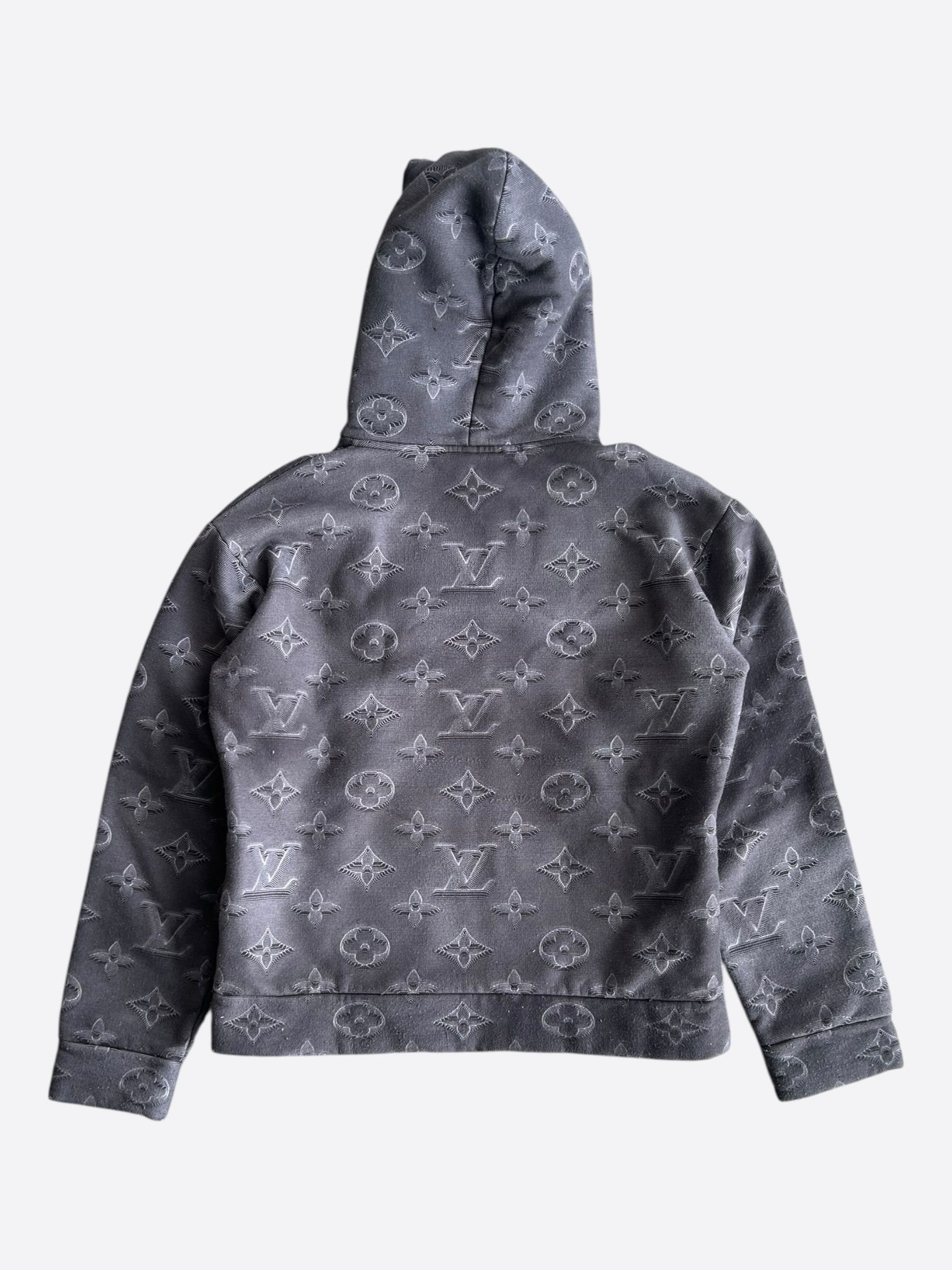 Louis Vuitton Louis Vuitton Grey 2054 Monogram Hoodie Size US M / EU 48-50 / 2 - 2 Thumbnail
