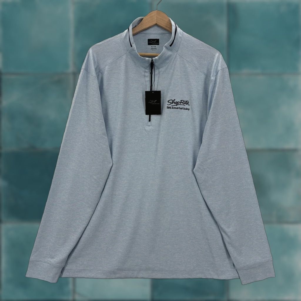 Vintage Greg Norman Collection Pullover Mens XL Blue Pro-Series 1/4 Zip Golf ShopRite Size US XL / EU 56 / 4 - 1 Thumbnail
