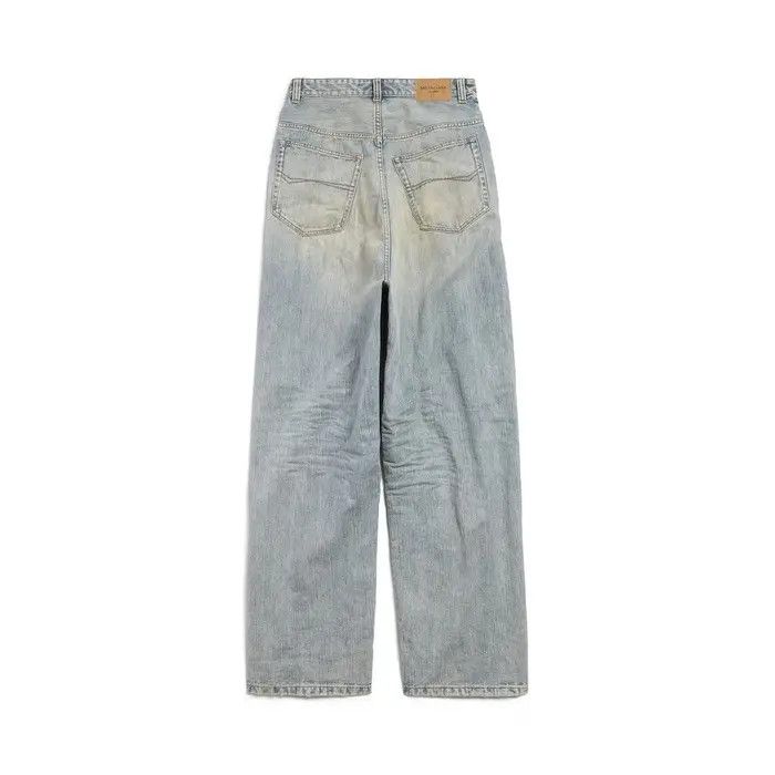 Balenciaga o1w1db10626 Pull-Up Pants in Blue Size US 34 / EU 50 - 2 Thumbnail