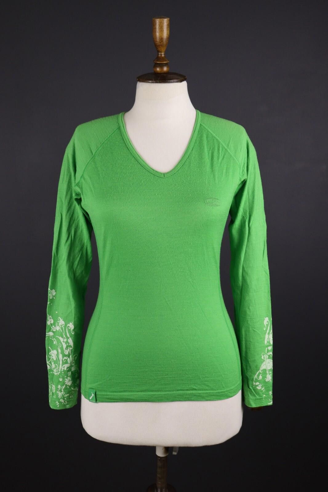Icebreaker Icebreaker Bodyfit+ 200 Green Merino Wool Base Layer Size M Size M / US 6-8 / IT 42-44 - 2 Thumbnail