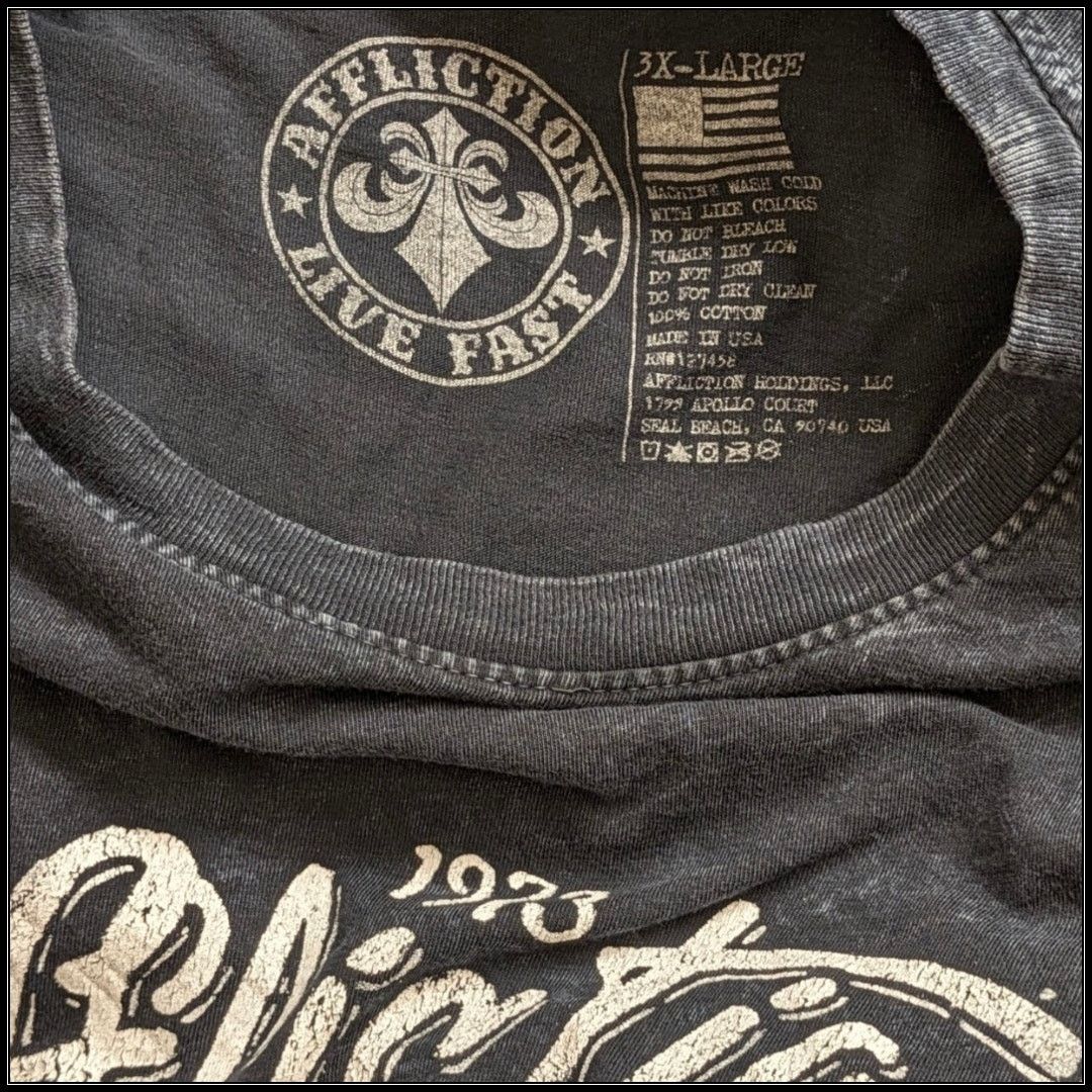 Affliction 3X AFFLICTION Freedom Defender Don't Tread on Me Snake Shirt Size US XXL / EU 58 / 5 - 2 Thumbnail
