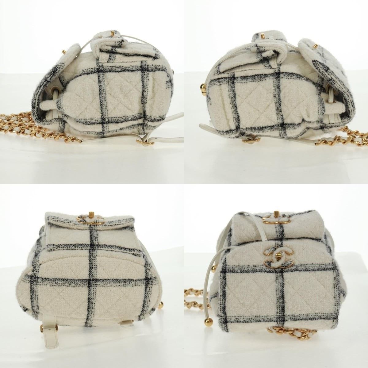 Chanel Chanel Tweed Backpack Size ONE SIZE - 3 Thumbnail