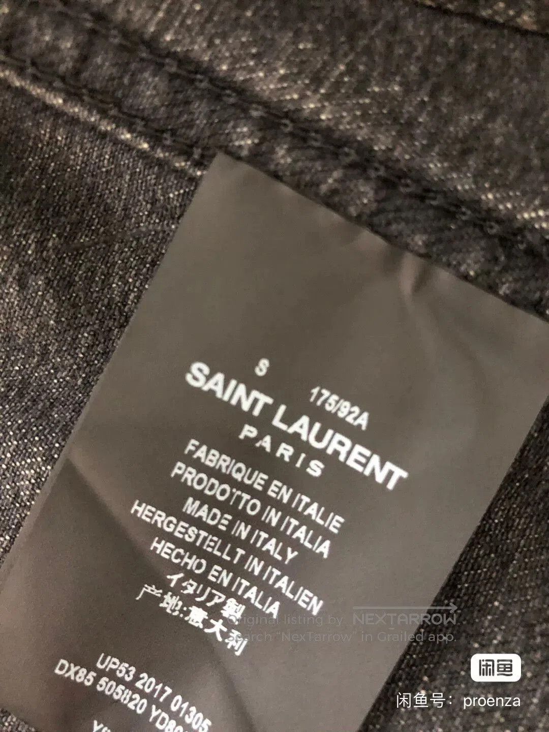 Saint Laurent Paris Saint Laurent YSL Denim Jacket. Size US S / EU 44-46 / 1 - 4 Thumbnail