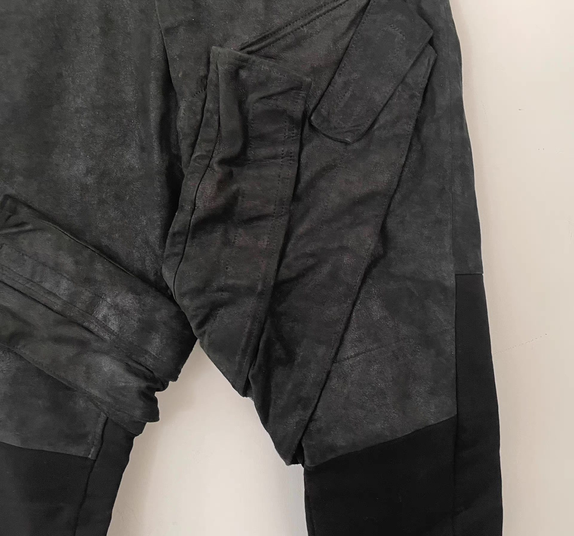 Julius Julius 17SS Leather Paneled Bullet Pants Ｑ21 Size US 34 / EU 50 - 8 Thumbnail