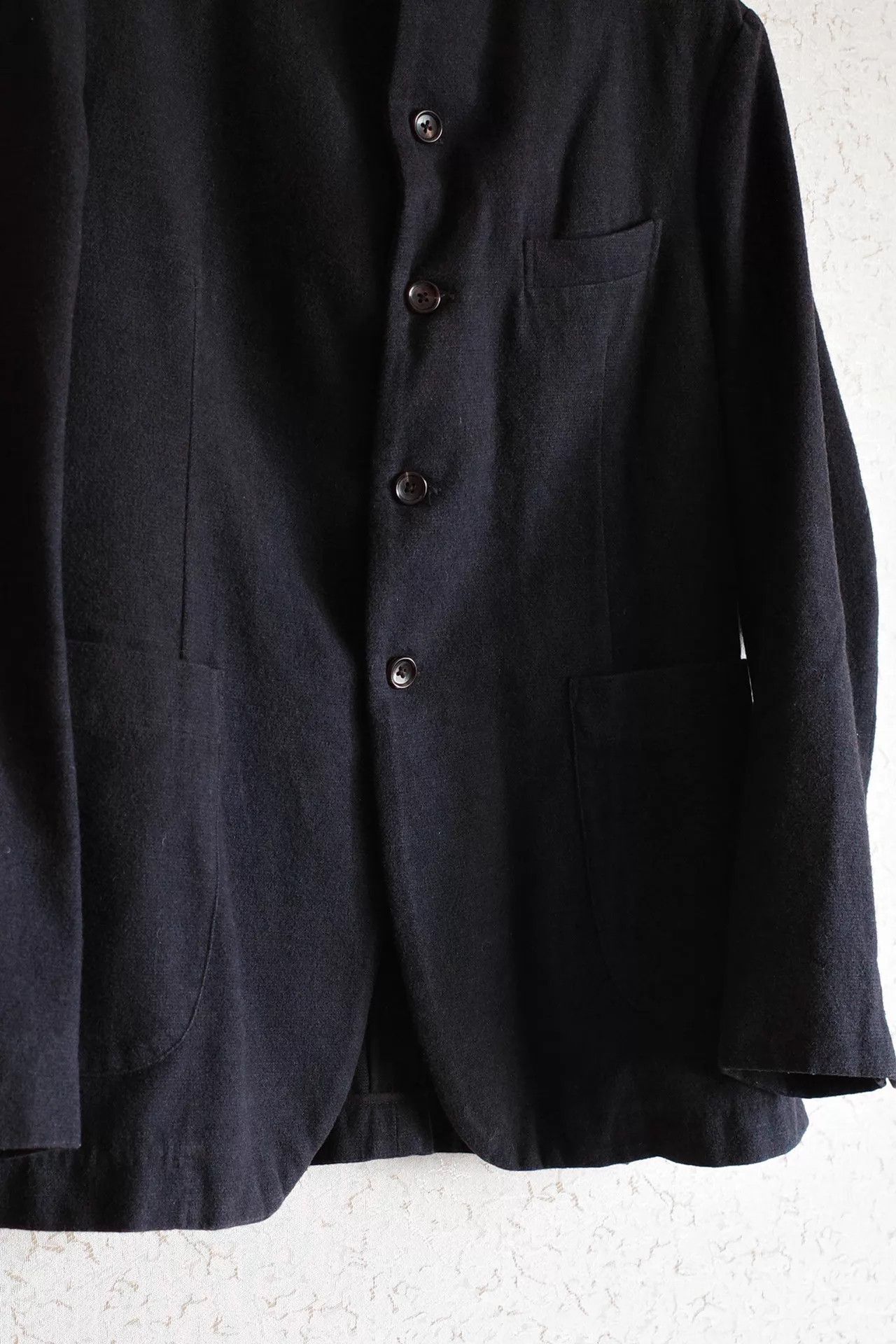 Other Kaval 00s 5b Narrow Sack Jacket Navy Cotton-Wool-Cashmere Size US M / EU 48-50 / 2 - 5 Thumbnail
