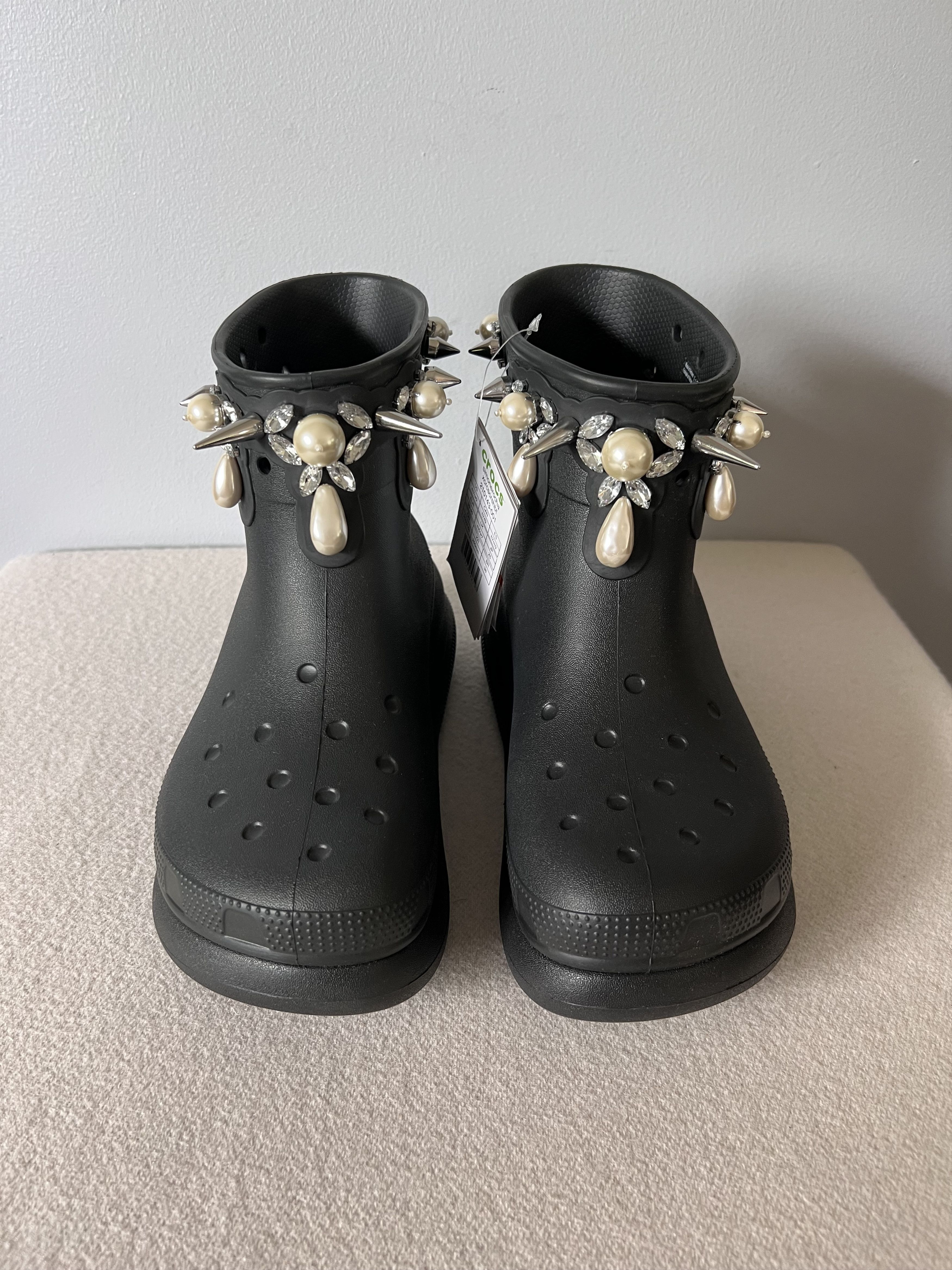 Simone Rocha Crocs Crush Boots in Black