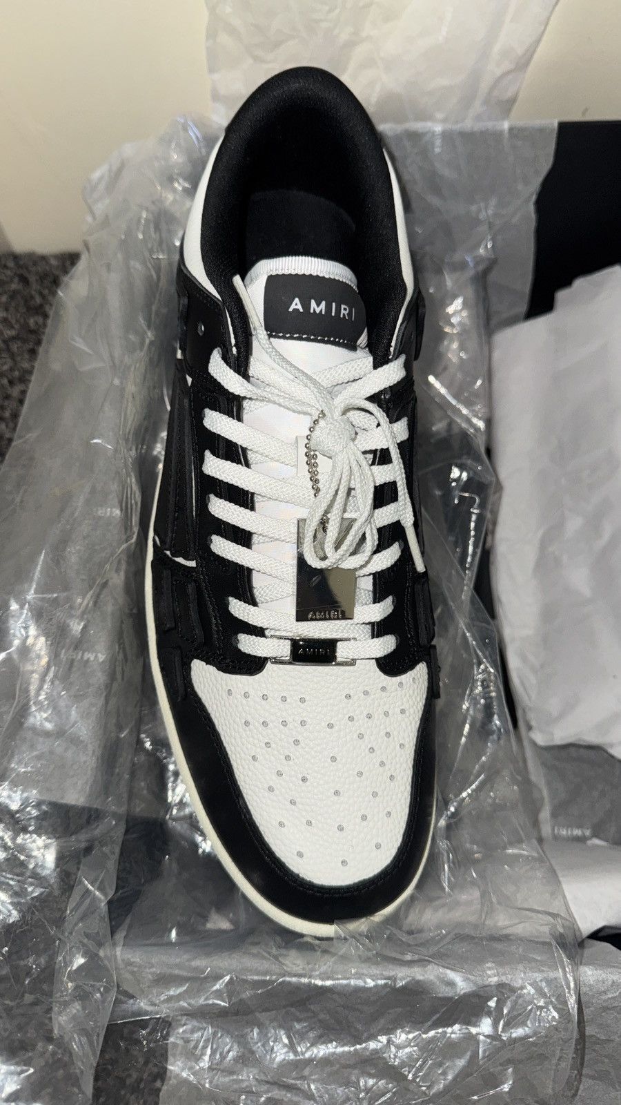 Amiri Amiri Skel Leather Low Top Size US 12.5 / EU 45-46 - 1 Thumbnail
