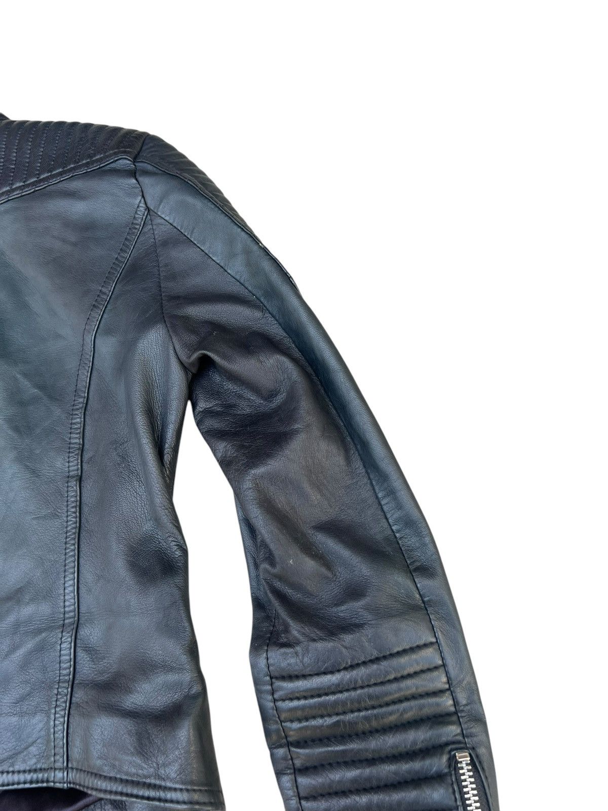 Leather Unknown Brand High Quality Napa Leather Padded Crop Jacket Size US XS / EU 42 / 0 - 21 Thumbnail