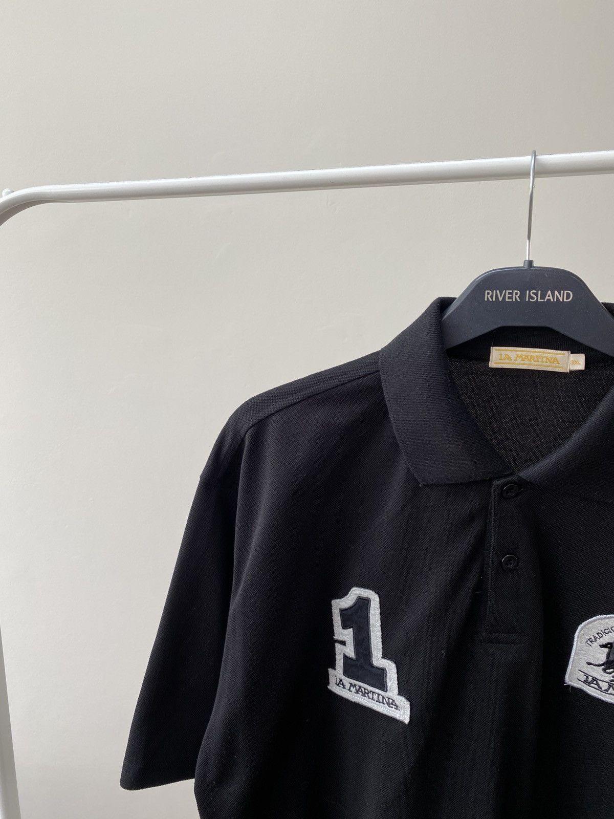 La Martina × Vintage Vintage La Martina Black Polo T - Shirt Size US XL / EU 56 / 4 - 6 Thumbnail