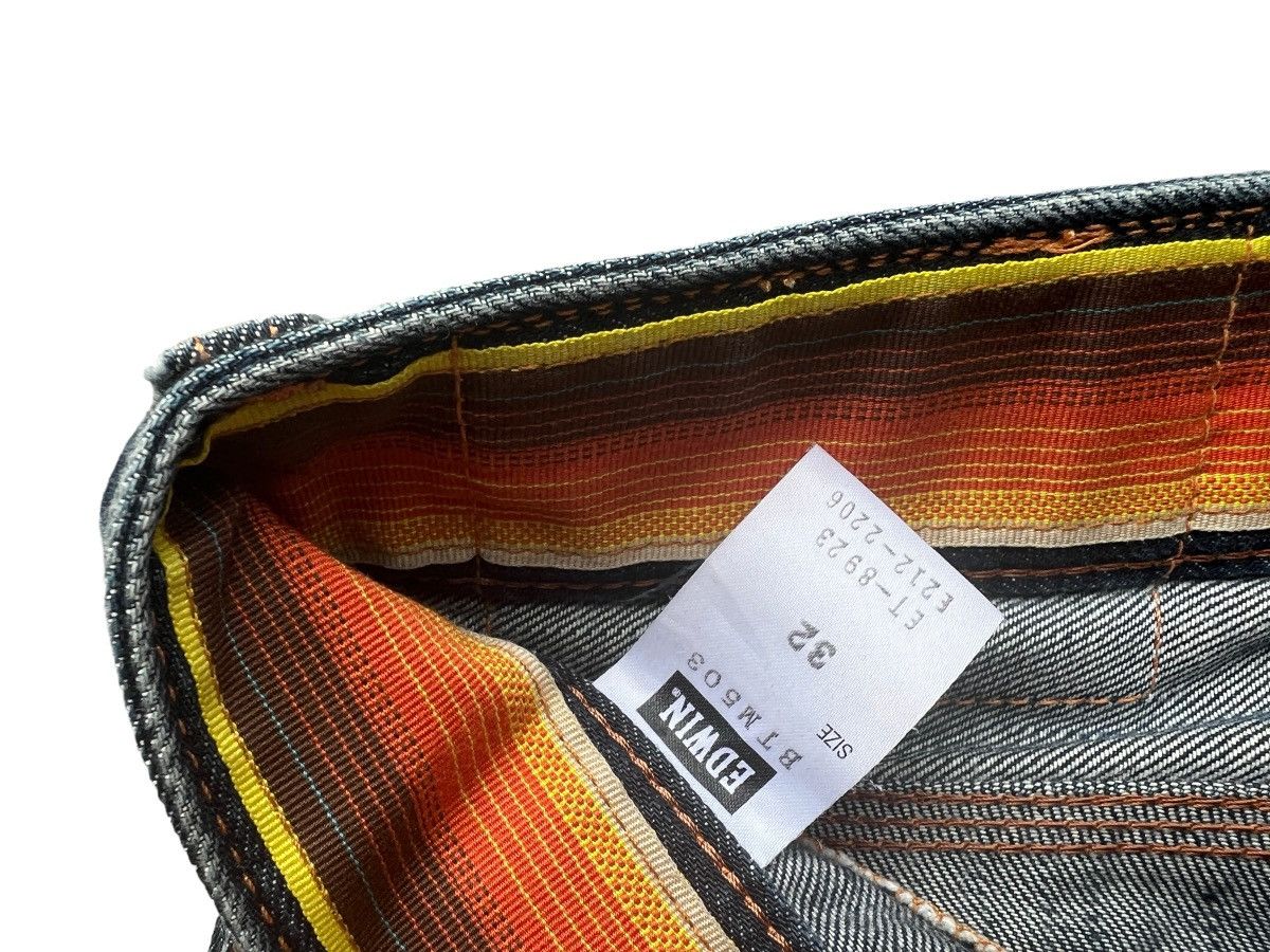 Vintage Edwin Distressed Rusty Straight Denim Jeans 33x33