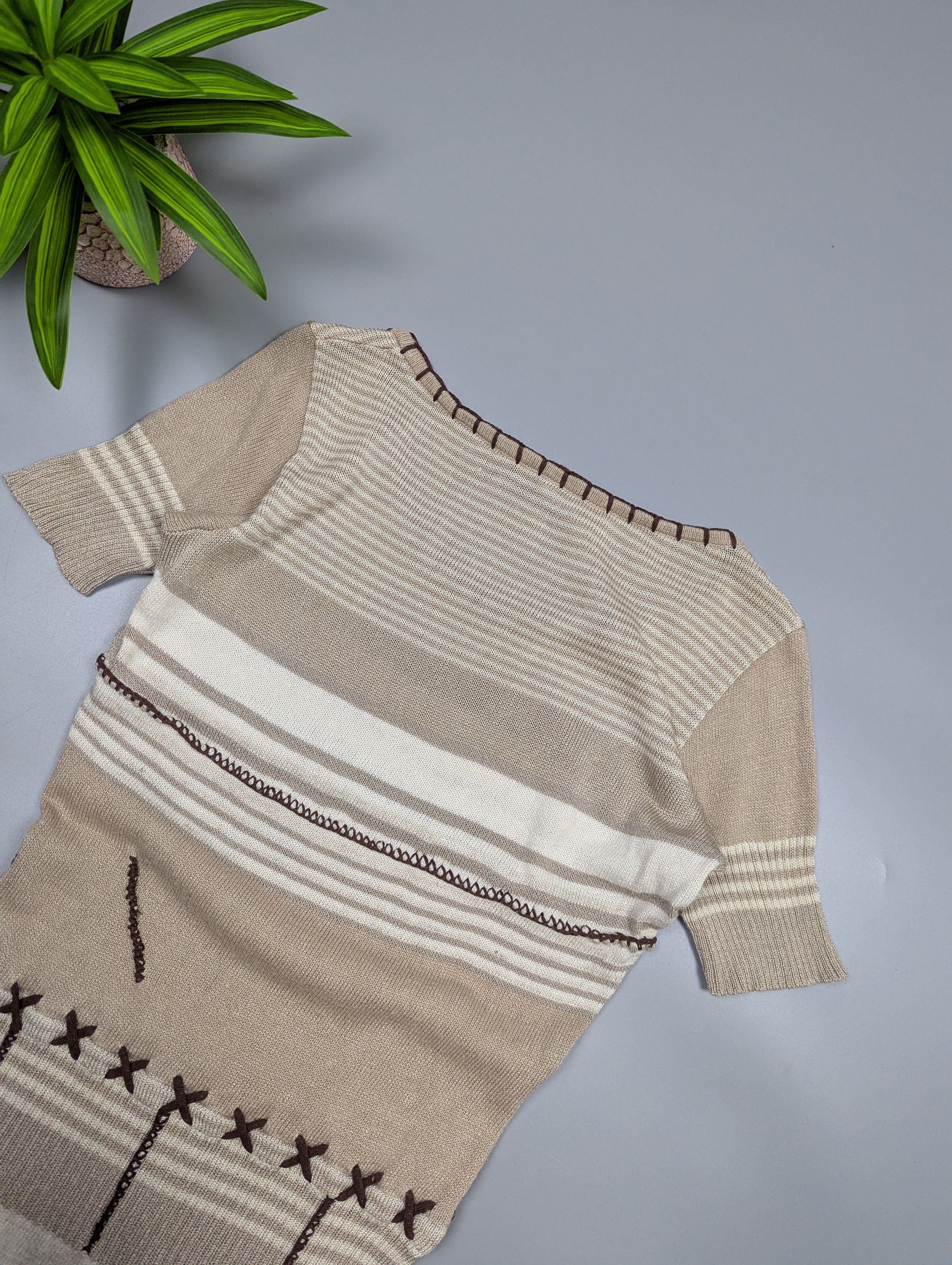 Dolce & Gabbana Archive Dolce & Gabbana Y2K Avant Garde Ethno Knit Top Size M / US 6-8 / IT 42-44 - 17 Thumbnail