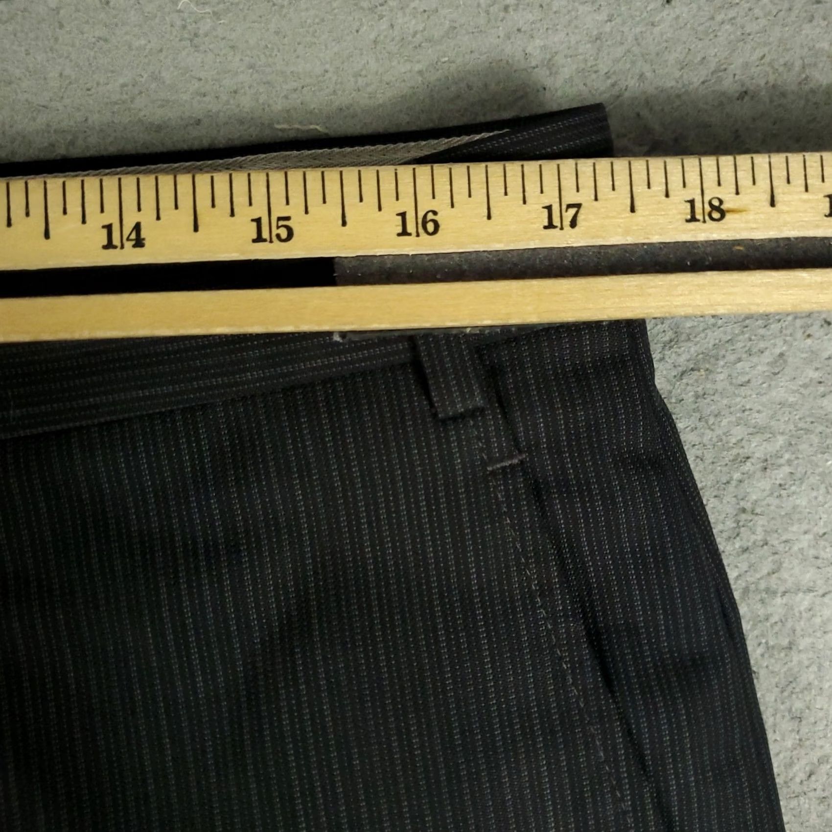 Zanella Zanella Pants Mens 36x28 Gray Wool Flat Front Trousers Chino Dress Pants Regular Slim Straight Front Rise Mid 10-12in Ironed Spots Vintage No Size US 36 / EU 52 - 4 Thumbnail