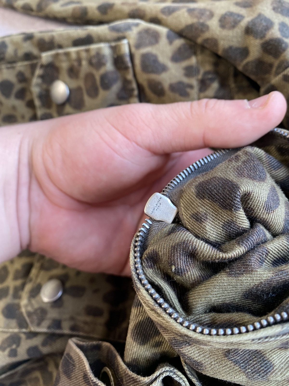 Saint Laurent Paris × Yves Saint Laurent Rare Saint Laurent Paris Leopard Print Military Jacket Y2K Size US M / EU 48-50 / 2 - 16 Thumbnail