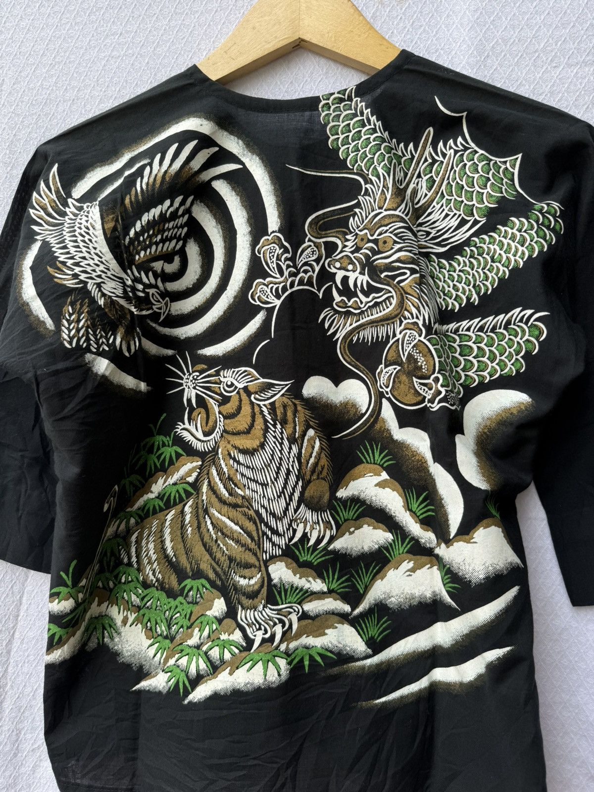 If Six Was Nine Sukajan Dragon & Tigers Traditional Button Shirt Size US M / EU 48-50 / 2 - 2 Thumbnail
