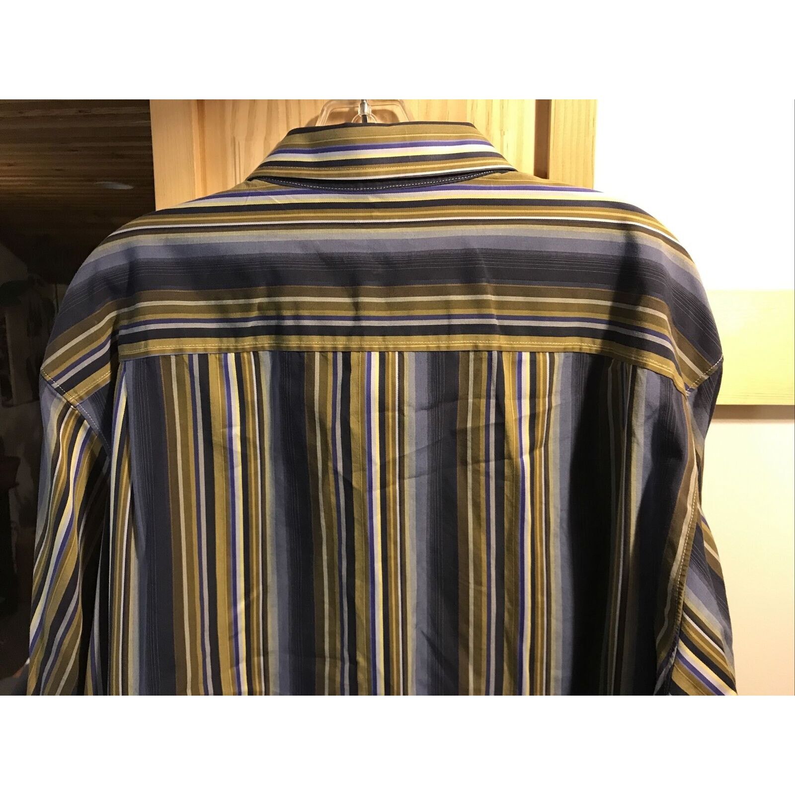 Indigo Palms Indigo Palms Denim Co Men’s XL Gold Button Down Cotton Shirt Size US XL / EU 56 / 4 - 11 Thumbnail