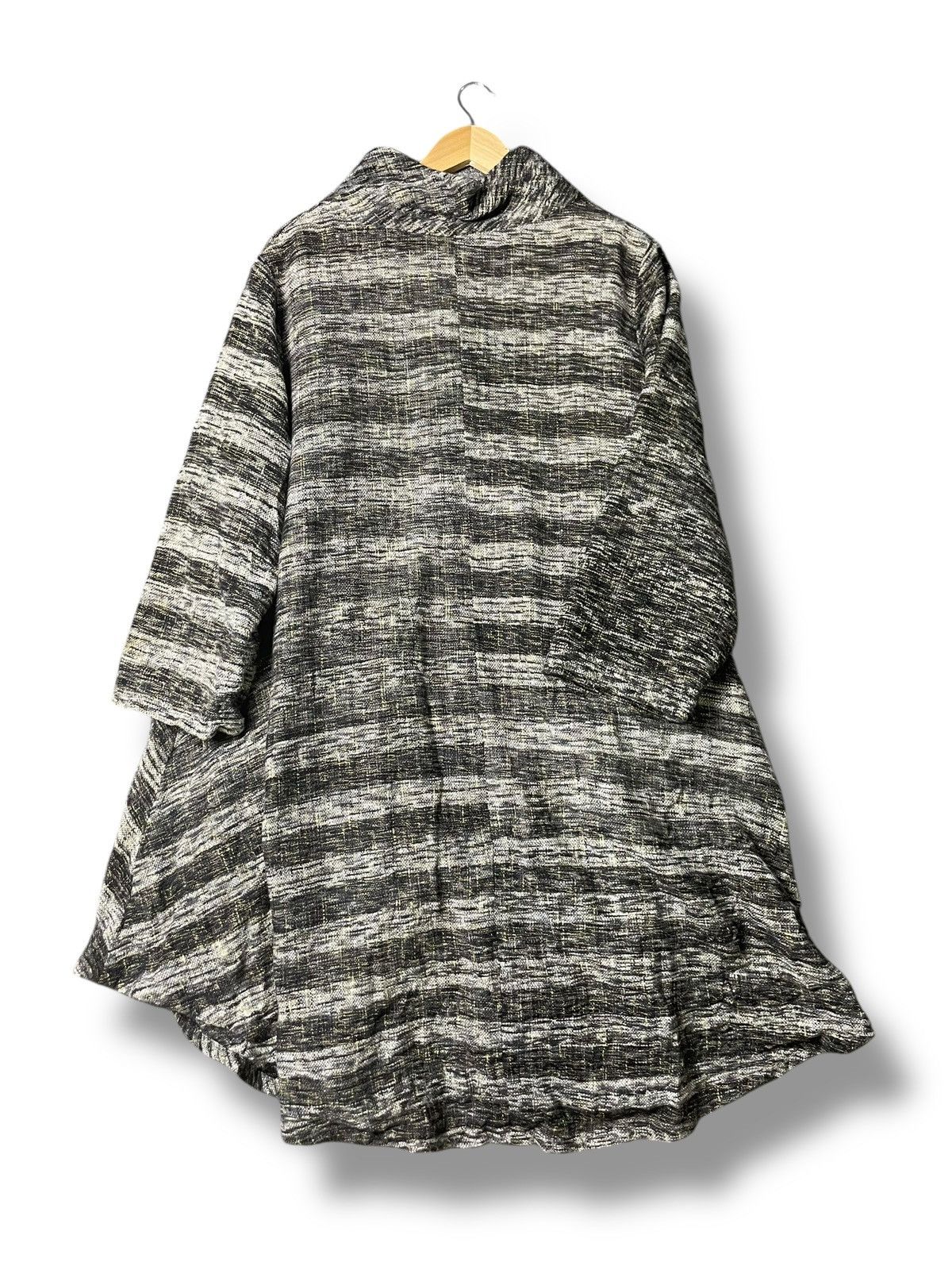 Japanese Brand × Vintage Japanese Brand Striped Flare Long Jacket (56) Size US L / EU 52-54 / 3 - 7 Thumbnail