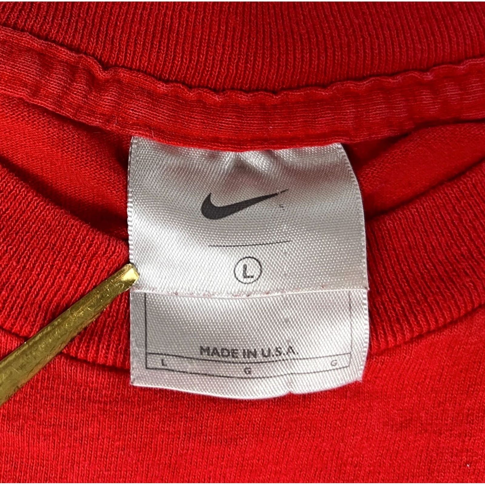 Nike VINTAGE Nike T-Shirt Men’s Red 2000s Short Sleeve Crew Neck Made in USA Size L Size US L / EU 52-54 / 3 - 5 Thumbnail