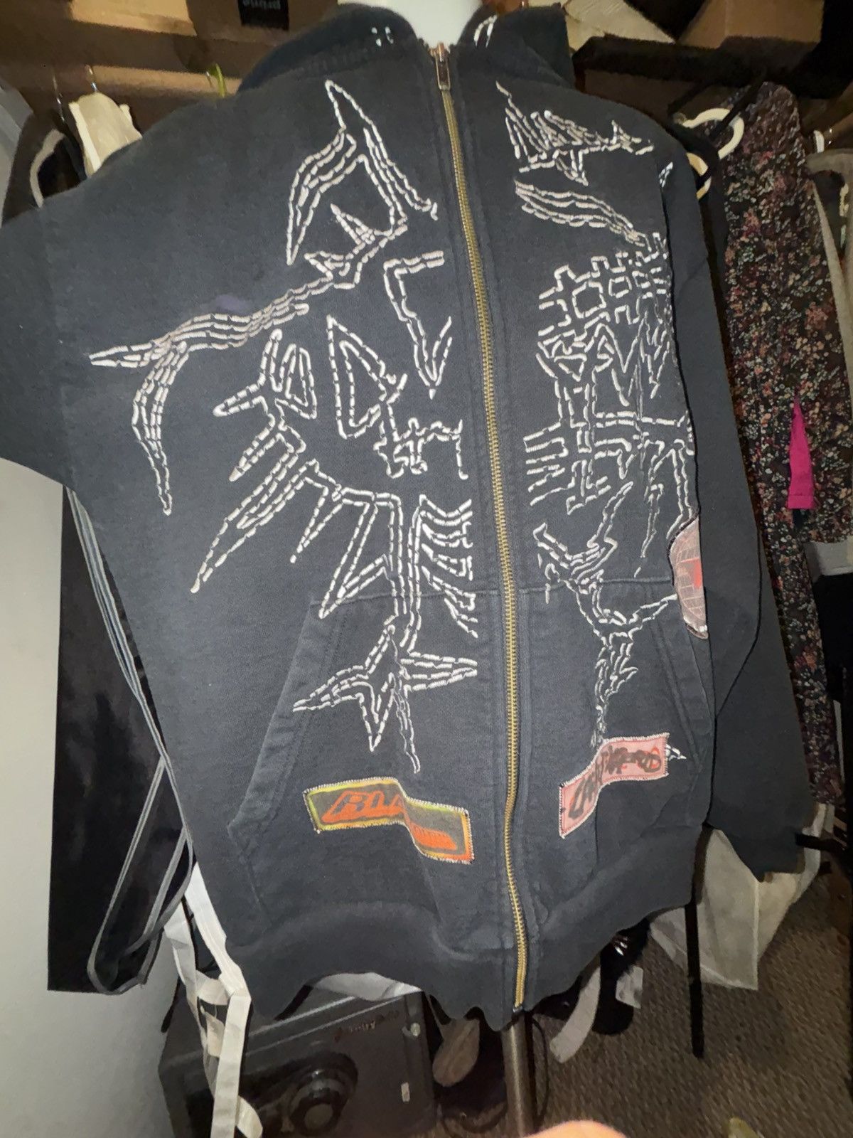 Travis Scott Cactus Jack by Travis Scott Blackout Zip Up Hoodie Size US M / EU 48-50 / 2 - 2 Thumbnail