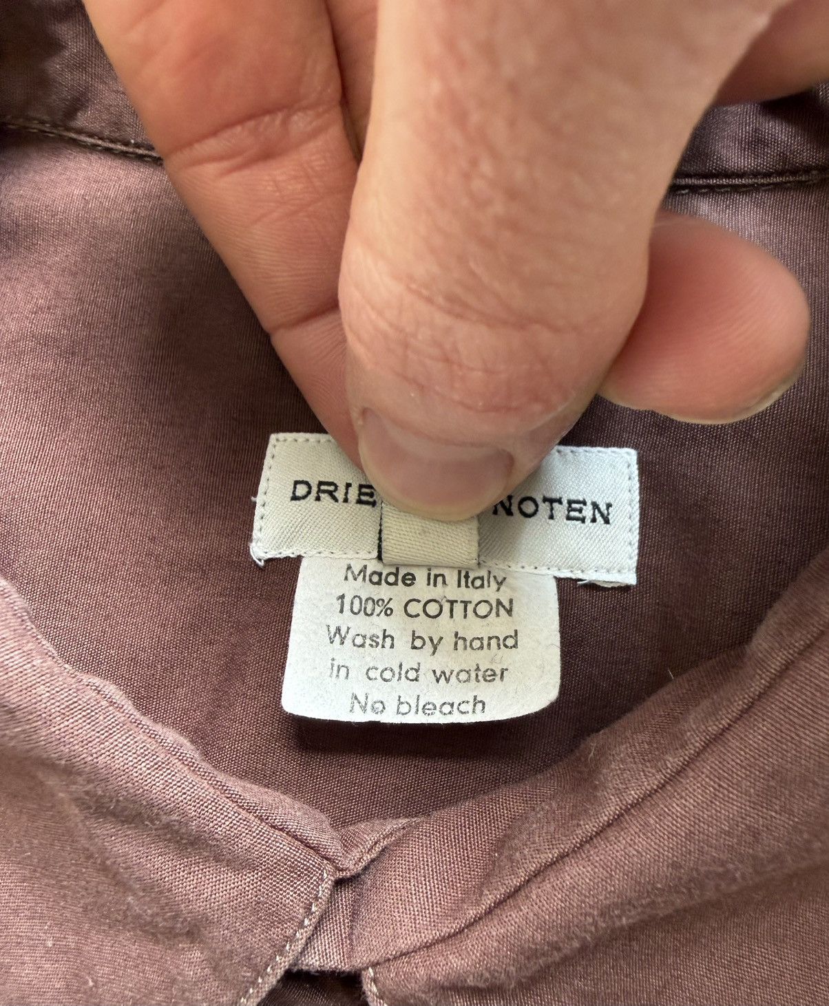 Dries Van Noten 1990s Chocolate Brown Cotton Shirt Size US M / EU 48-50 / 2 - 6 Thumbnail