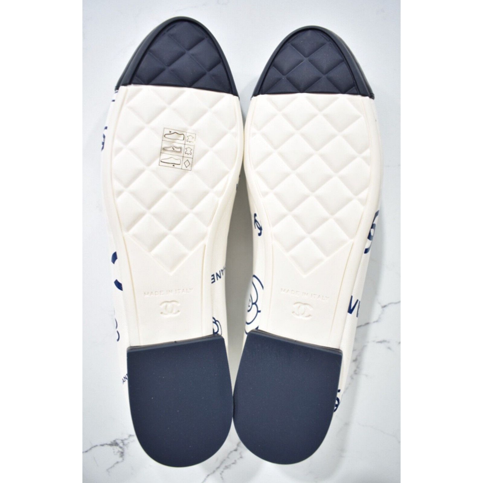 Chanel 23P CC Logo Cap Toe Bow Tie Ballet Ballerina Flat 37.5 Size US 7.5 / IT 37.5 - 12 Thumbnail