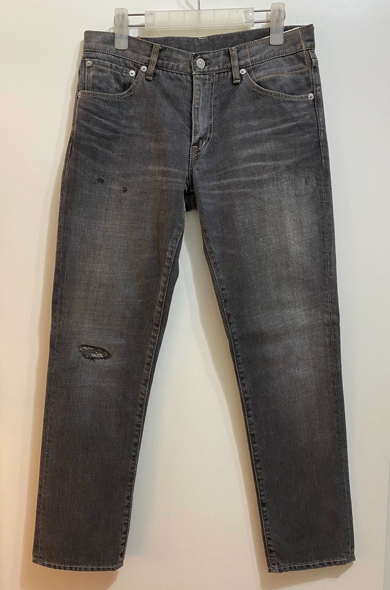 Visvim 17AW Black cashew flower 04D10 wash jeans