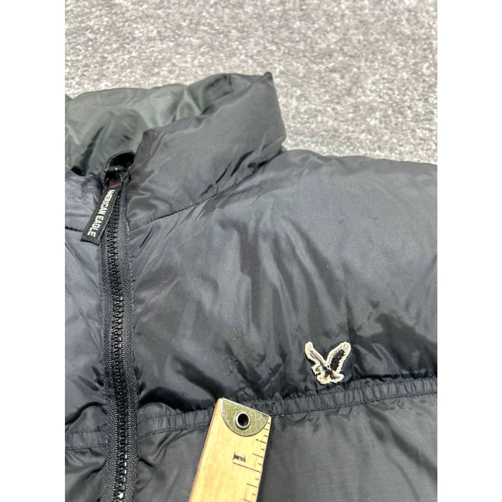 American Eagle Outfitters VINTAGE American Eagle Outfitters Puffer Vest Mens L Black Logo Down Nylon Full Zip Size US L / EU 52-54 / 3 - 5 Thumbnail
