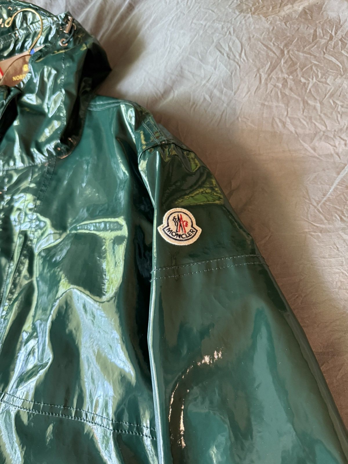 Moncler Moncler Forrer Giubbotto Raincoat Green Limited Edition Size US L / EU 52-54 / 3 - 2 Thumbnail