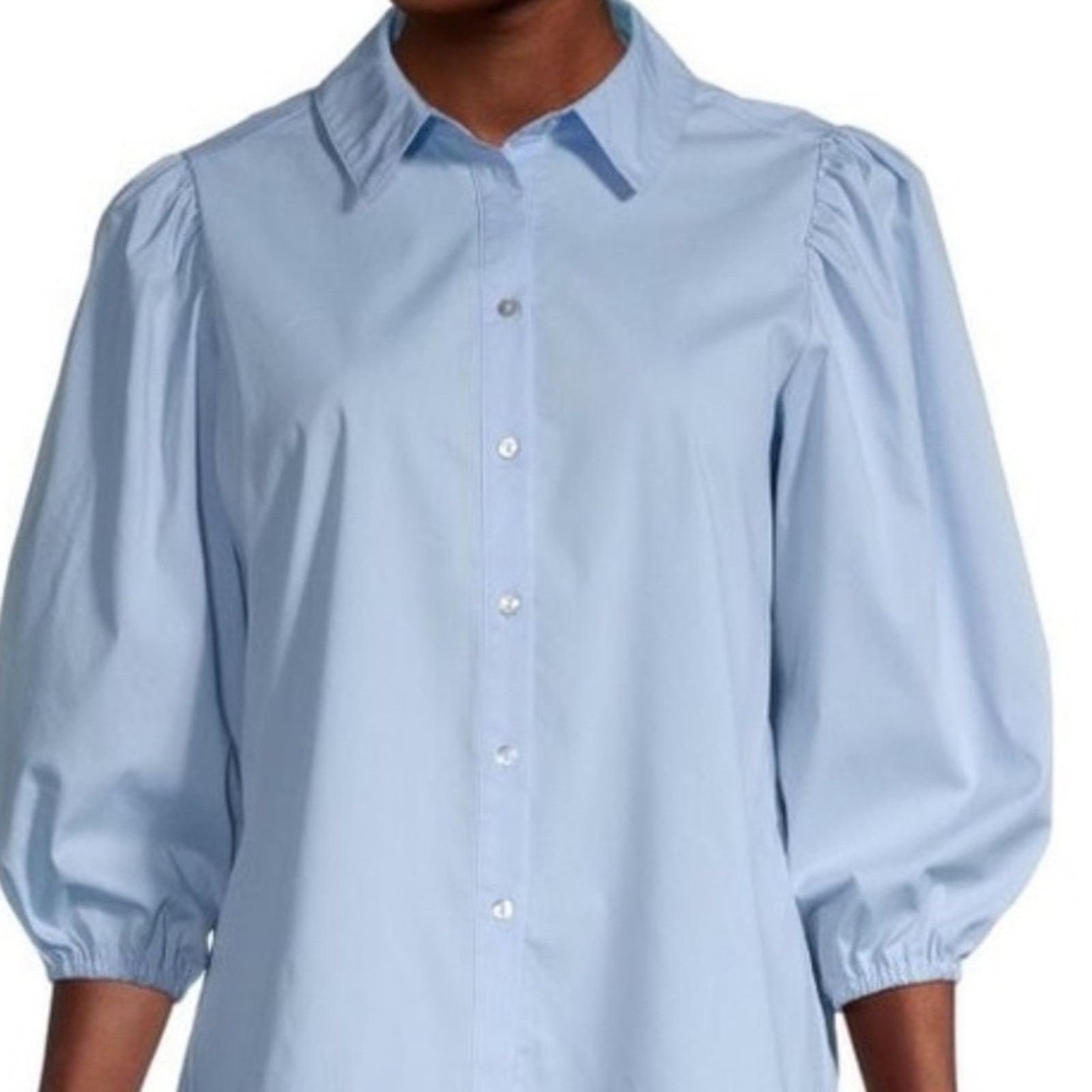 Nanette Lepore Nanette Lepore 3/4 length sleeve poplin cotton shirt, size M Size M / US 6-8 / IT 42-44 - 1 Thumbnail
