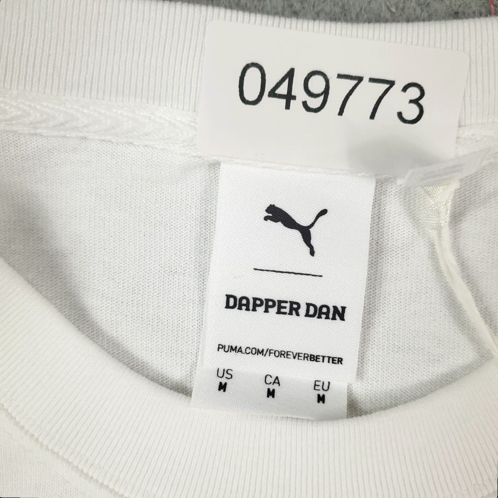 Puma Puma X Dapper Dan T Shirt Mens Size Medium White Harlem Short Sleeve Size US M / EU 48-50 / 2 - 7 Thumbnail